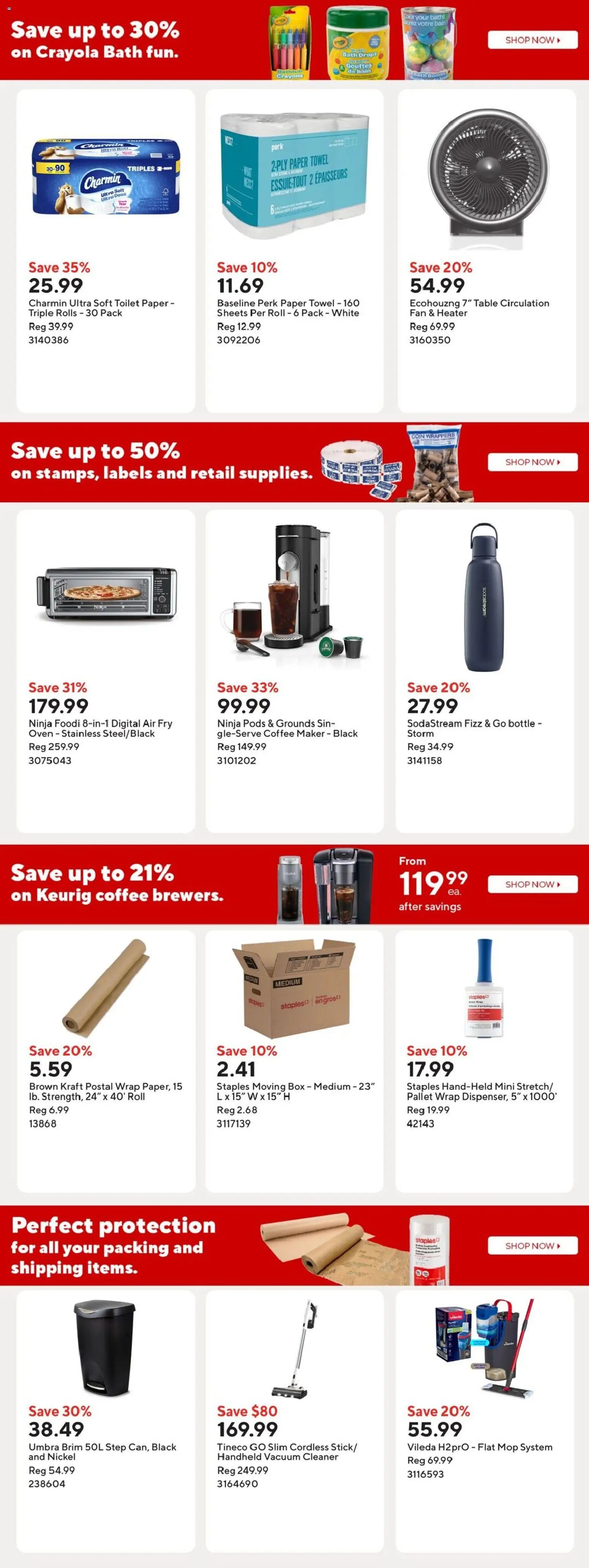 Staples weekly flyer / circulaire