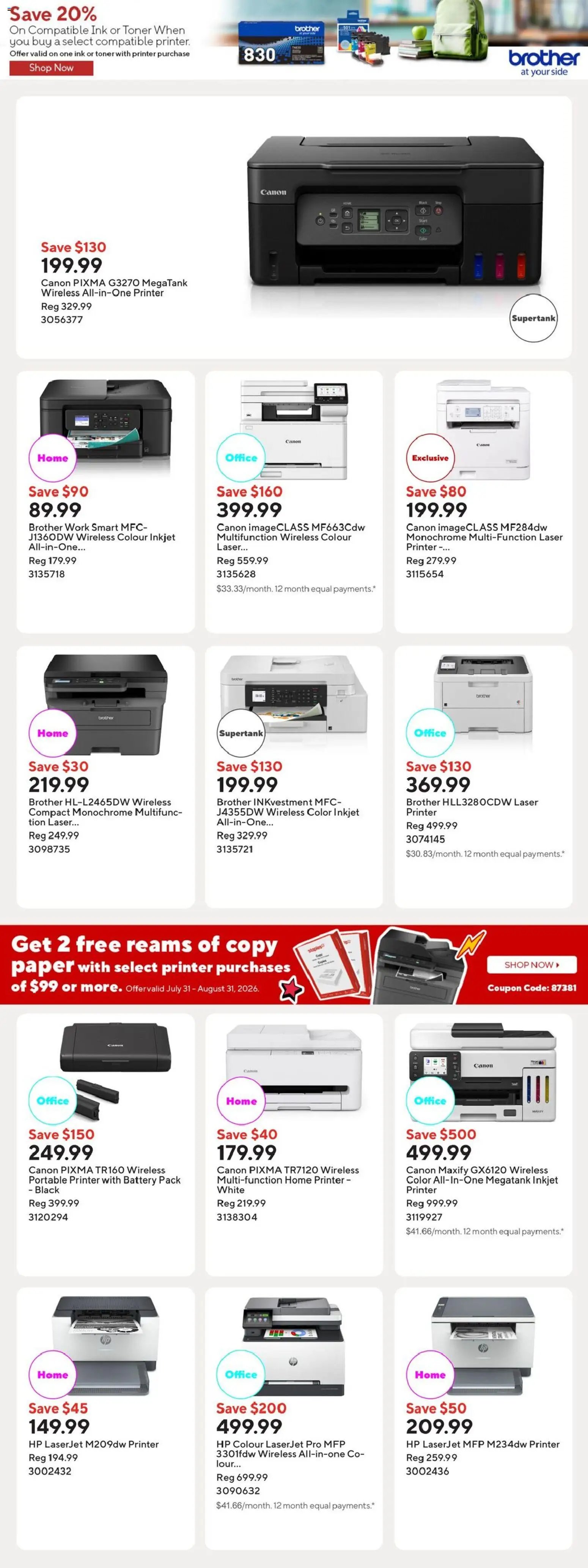 Staples weekly flyer / circulaire