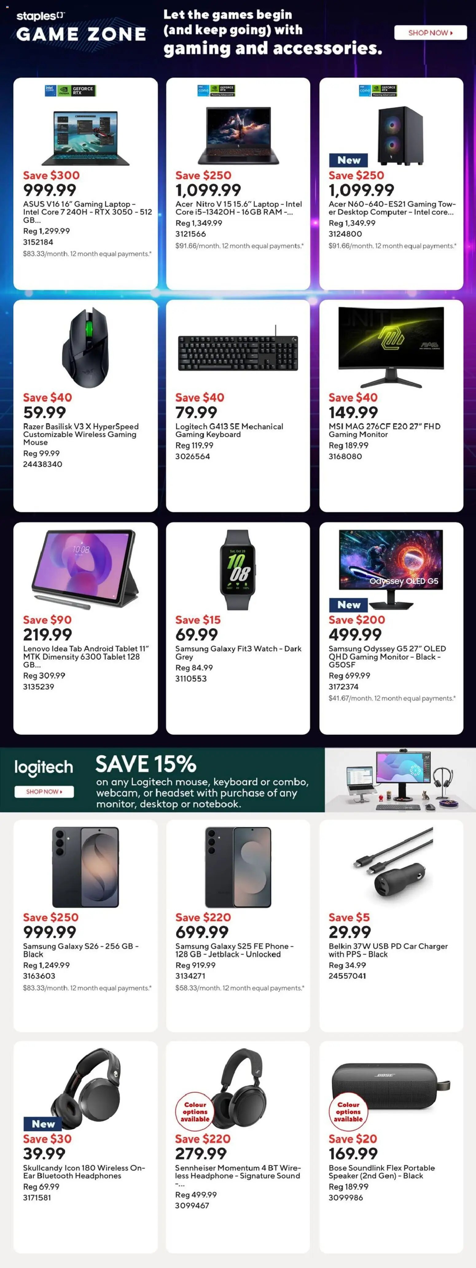 Staples weekly flyer / circulaire