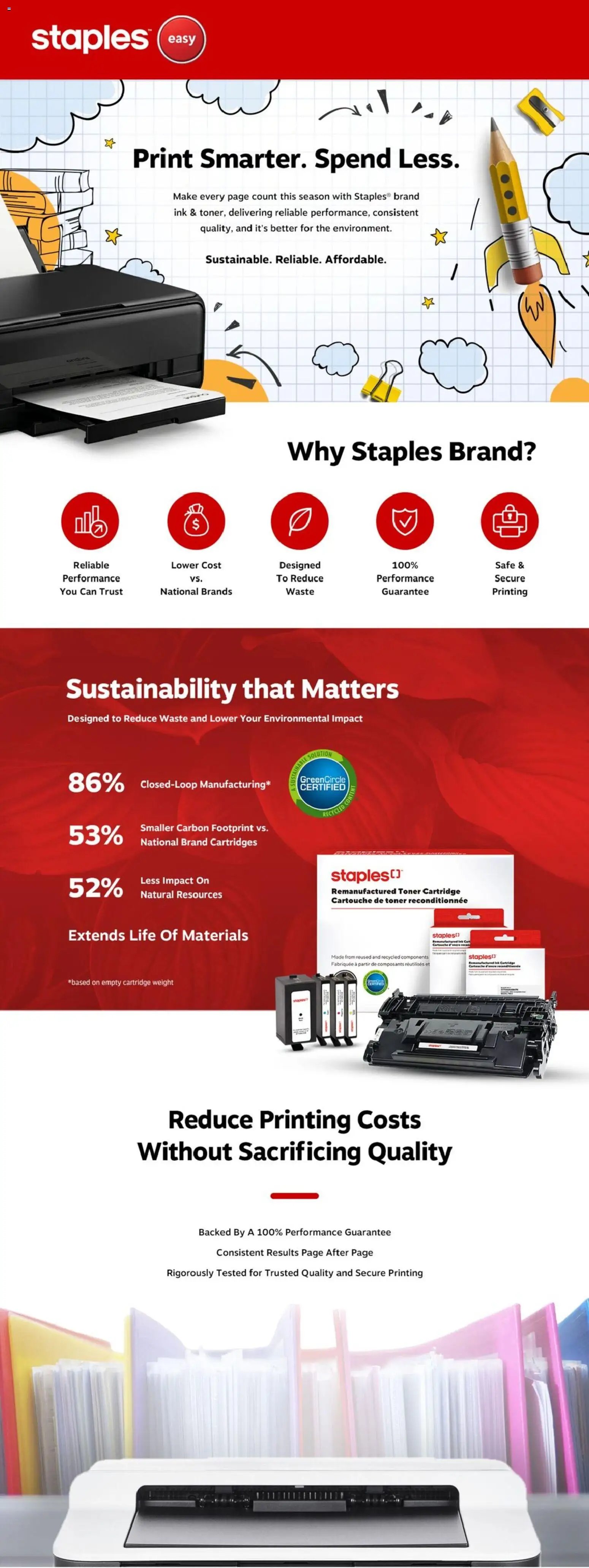 Staples weekly flyer / circulaire