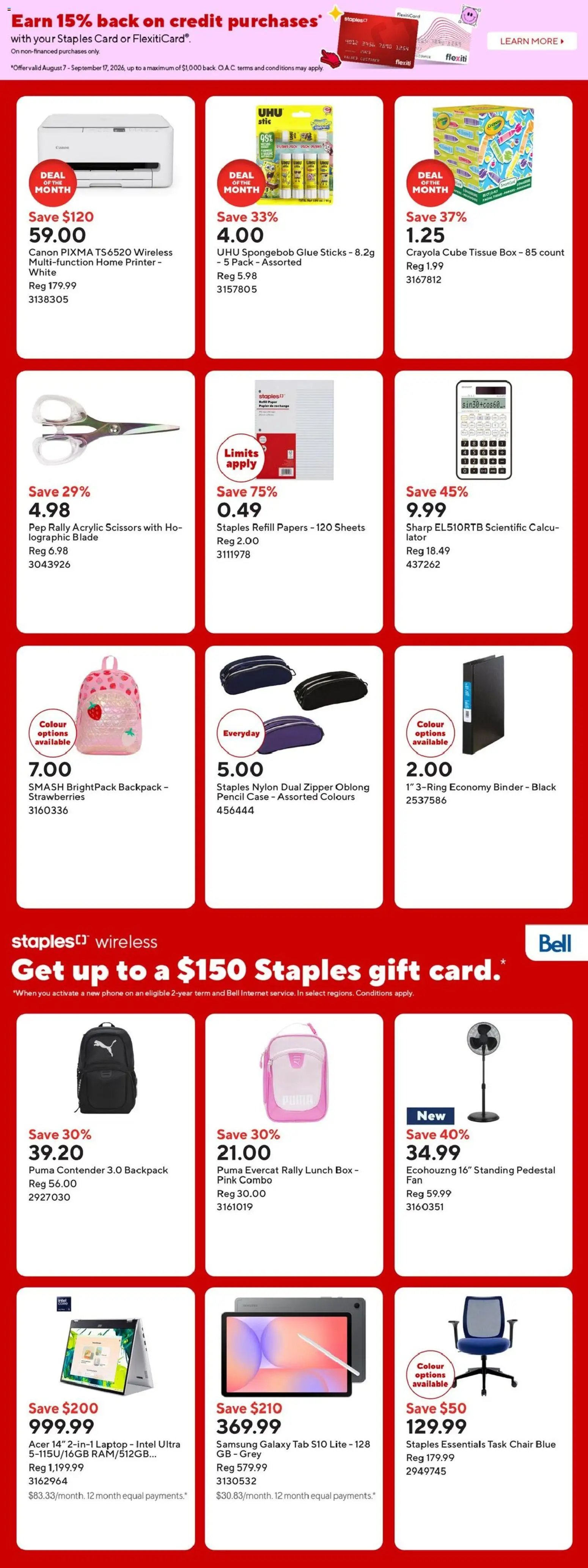 Staples weekly flyer / circulaire