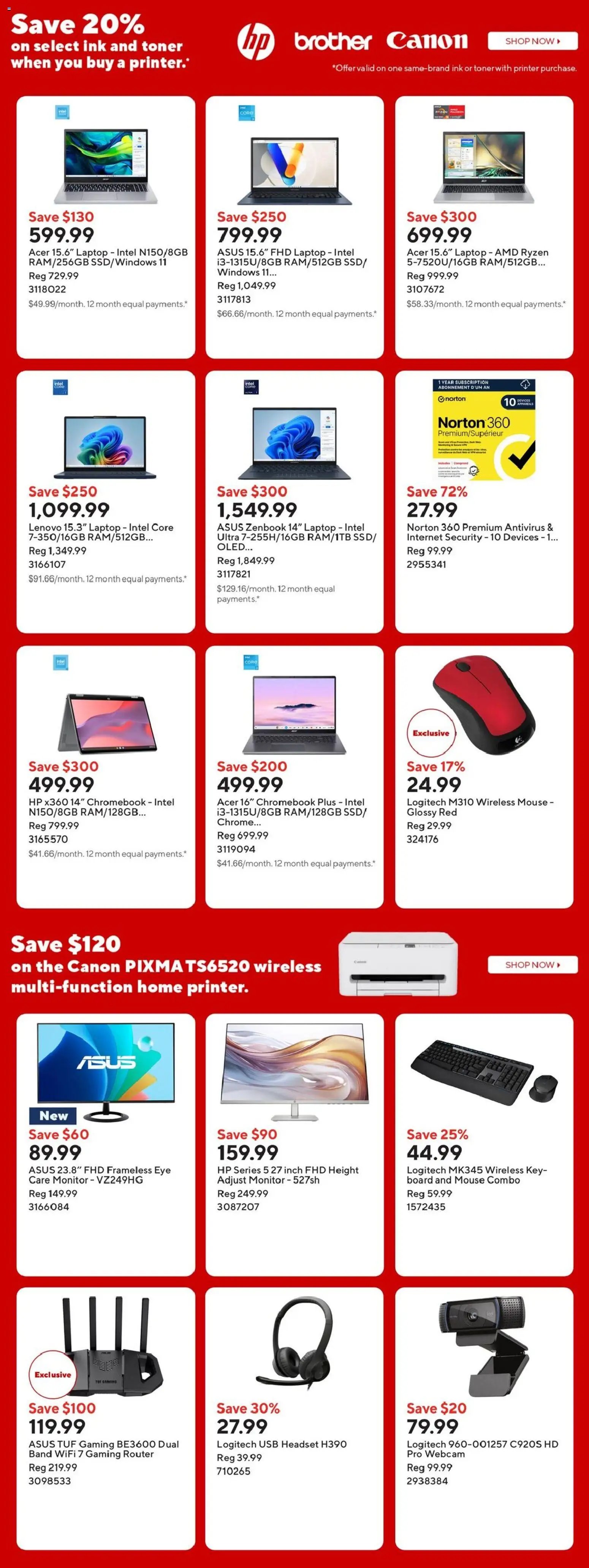 Staples weekly flyer / circulaire