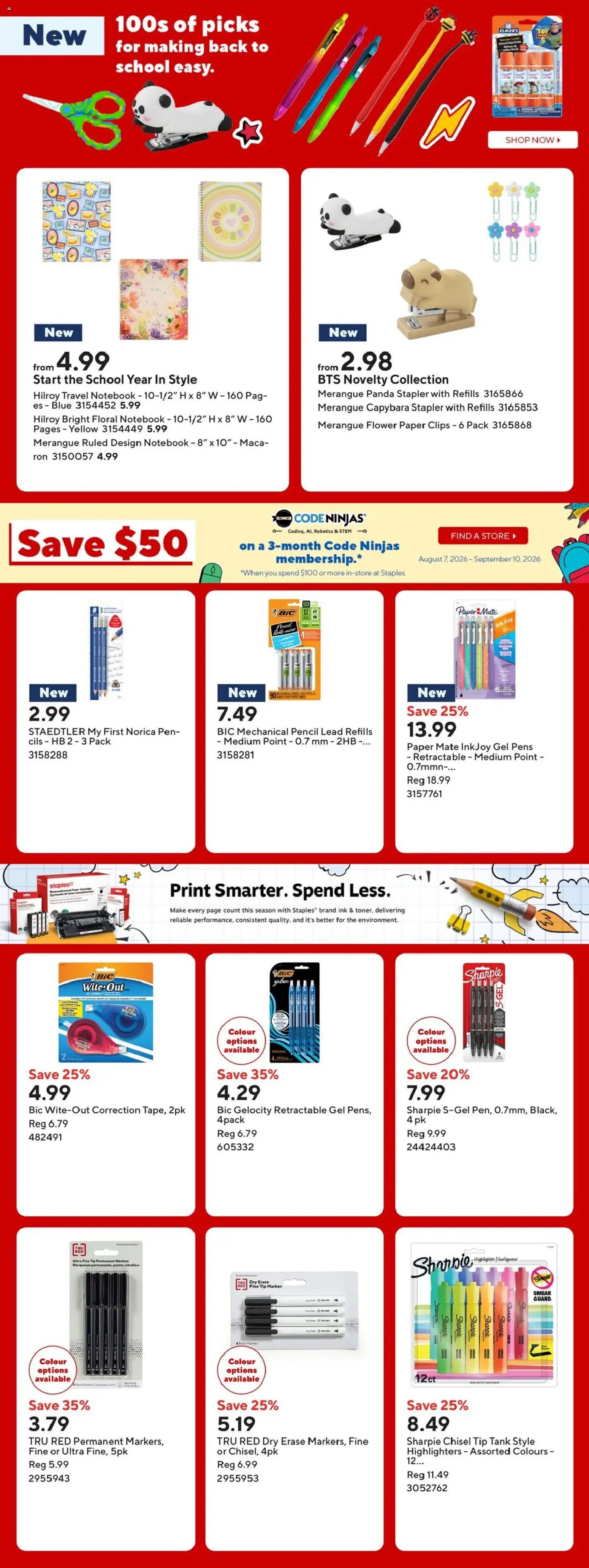 Staples weekly flyer / circulaire