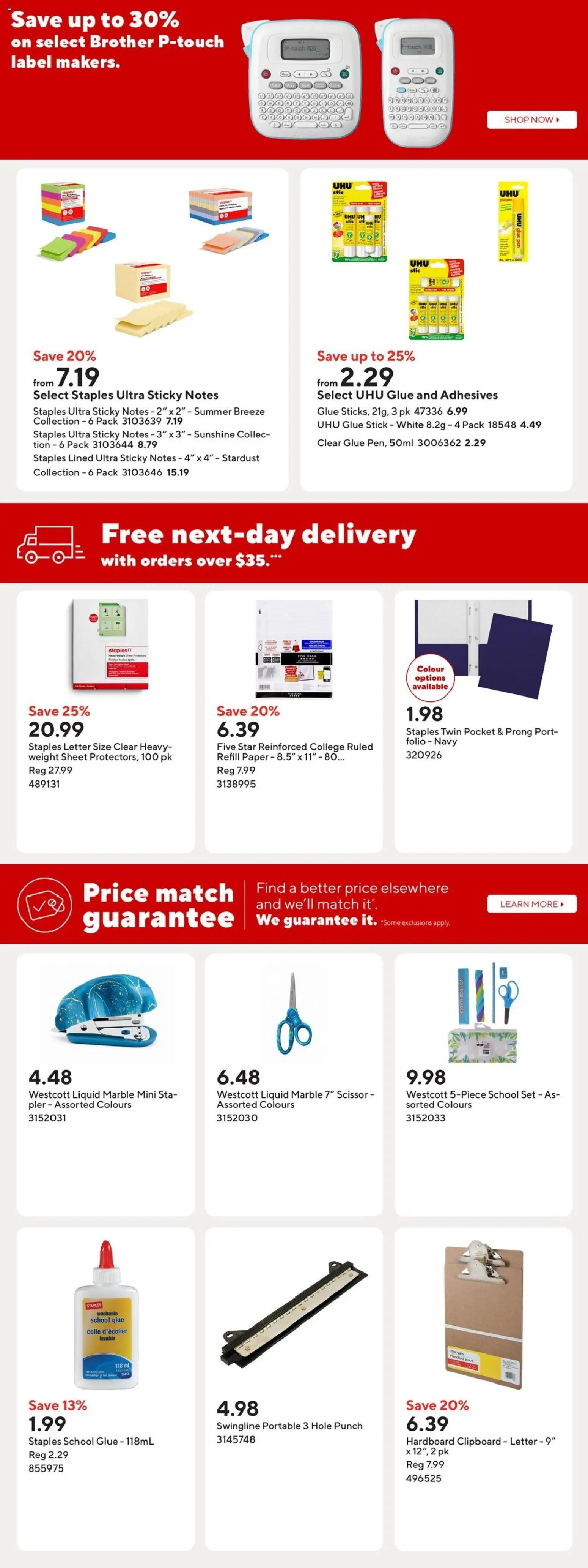 Staples weekly flyer / circulaire