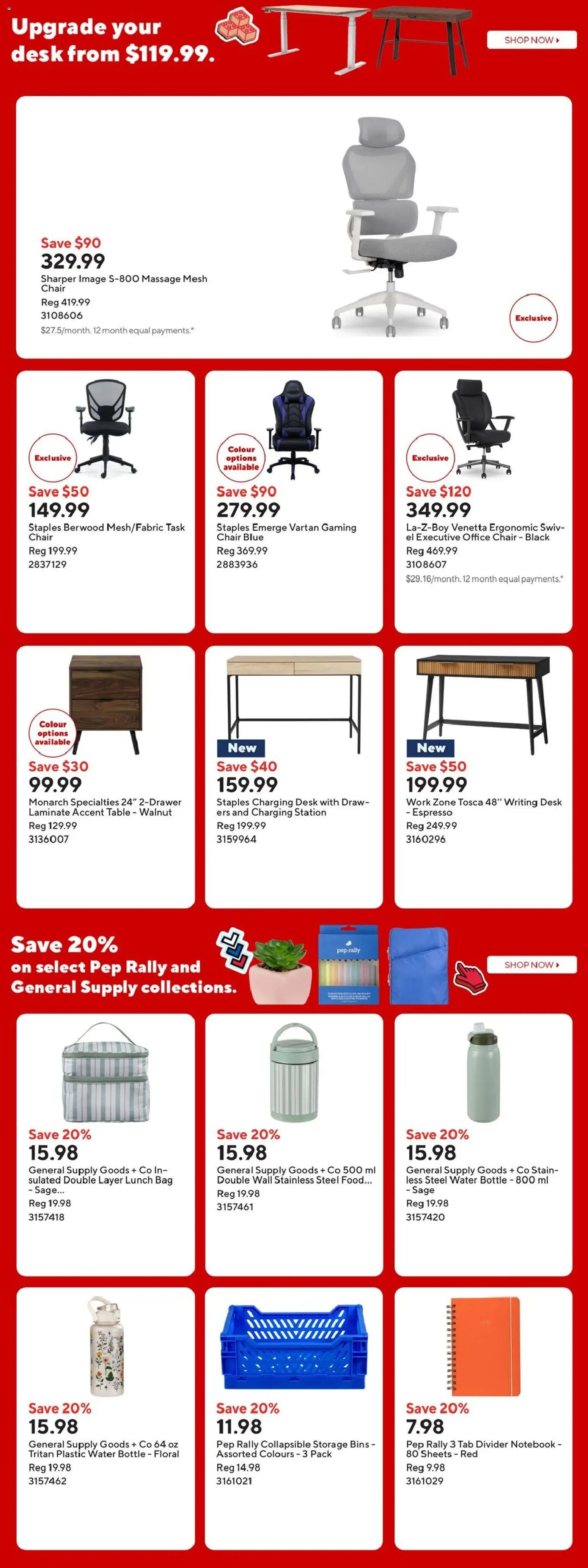 Staples weekly flyer / circulaire