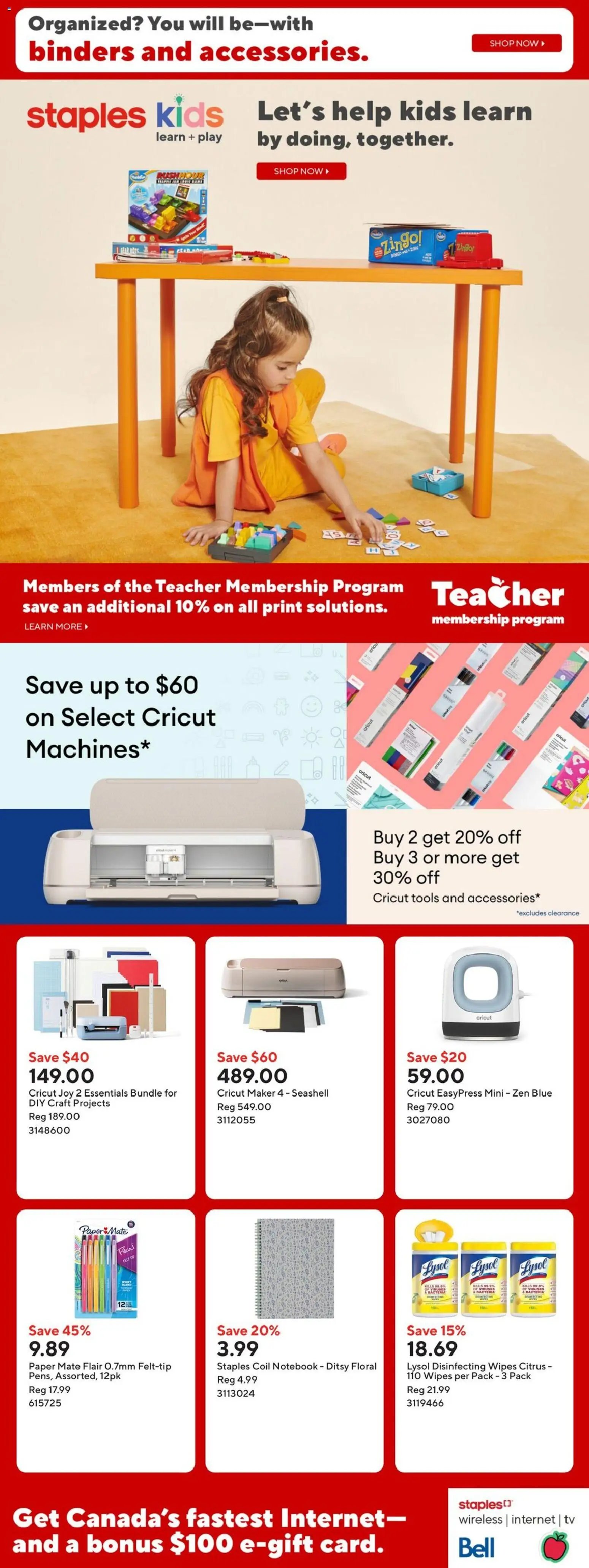 Staples weekly flyer / circulaire