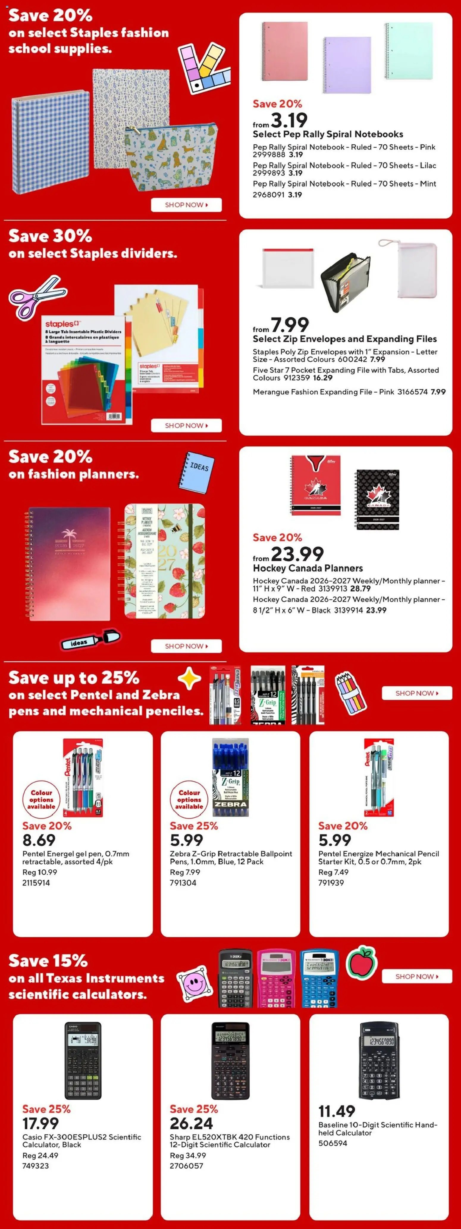 Staples weekly flyer / circulaire
