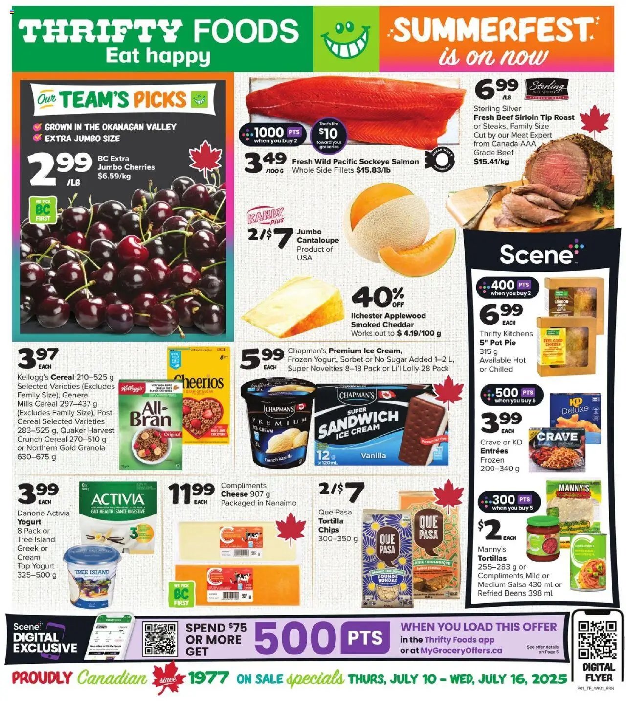 Thrifty Foods weekly flyer / circulaire