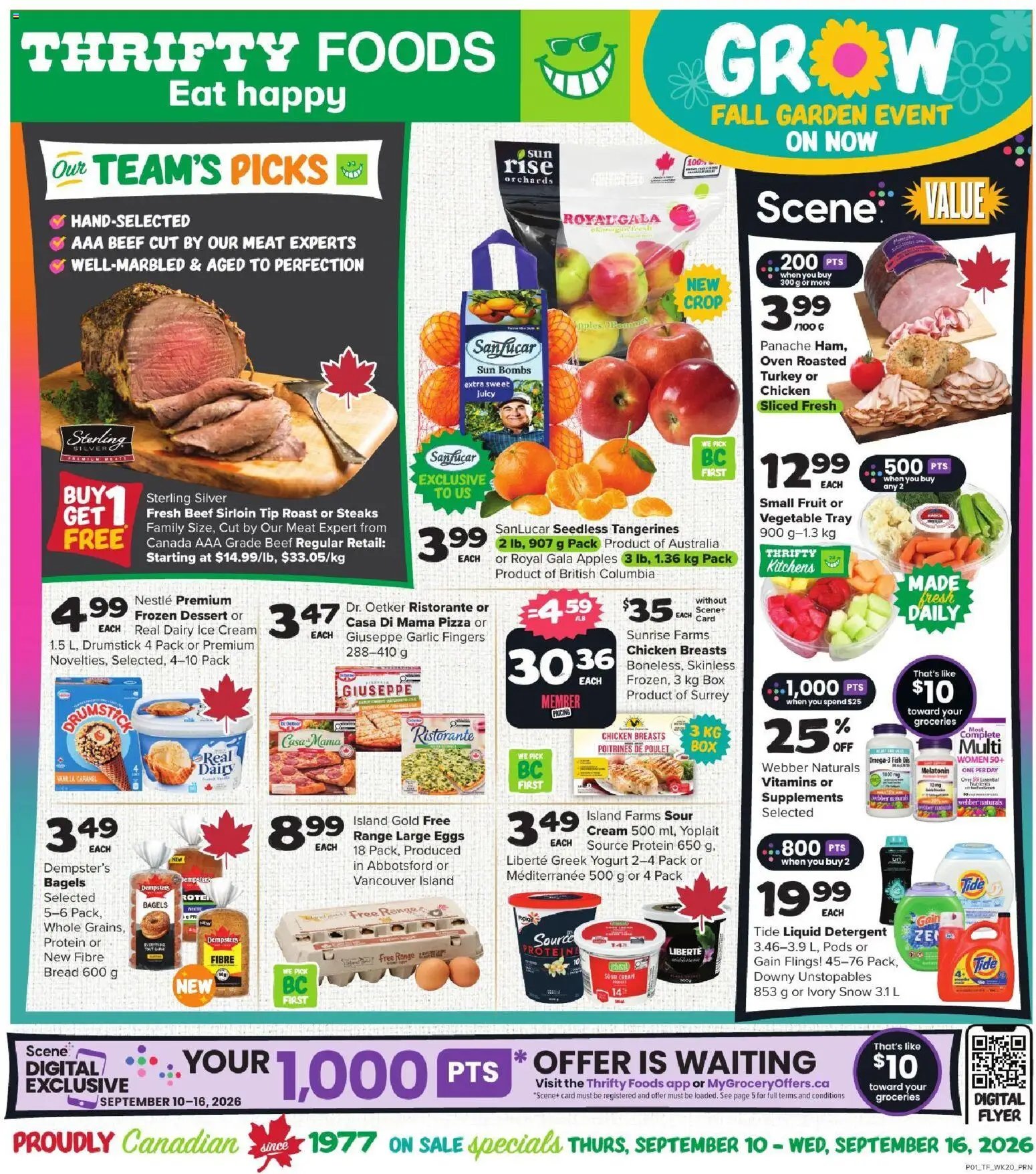 Thrifty Foods weekly flyer / circulaire