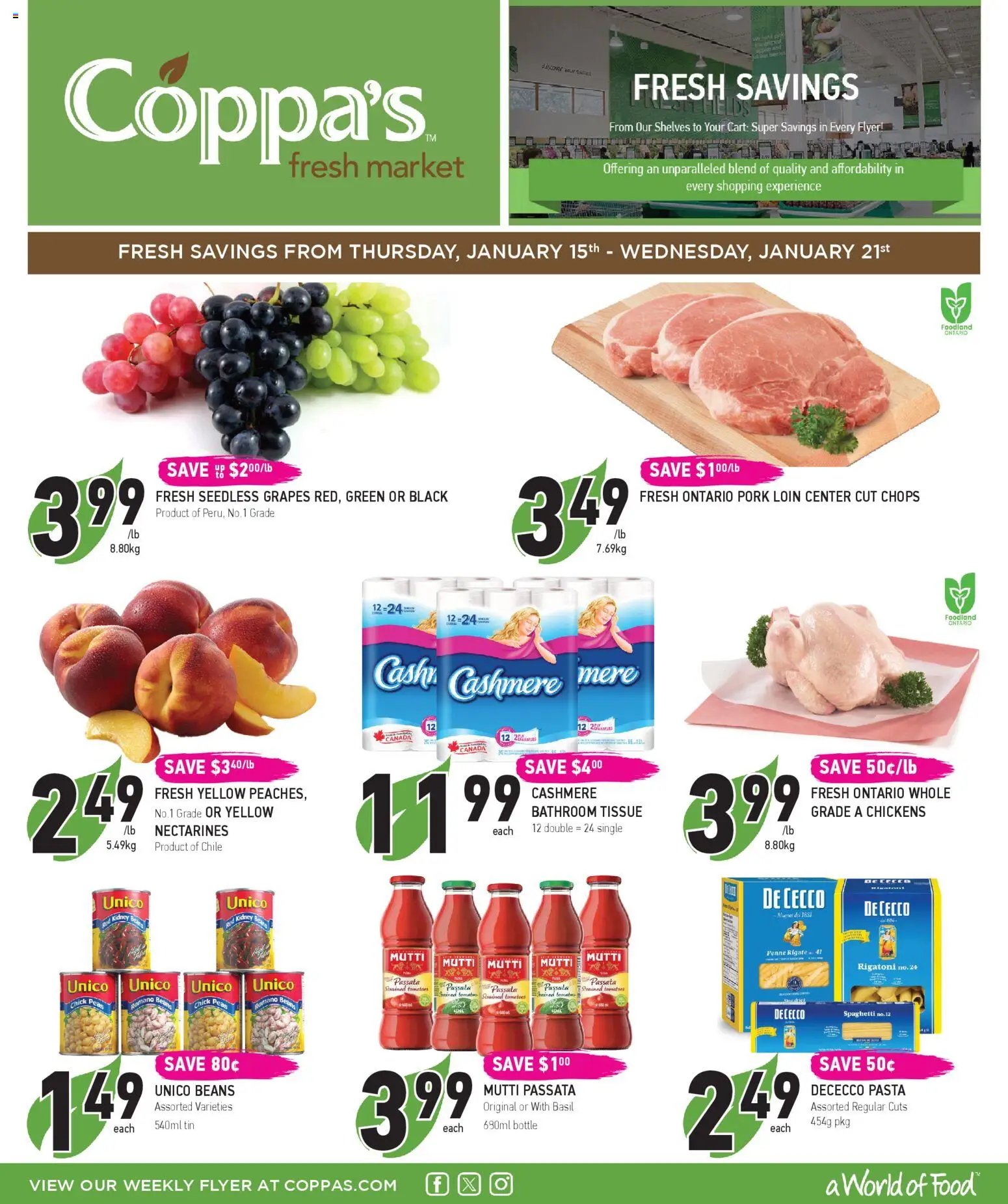 Coppas Fresh Market weekly flyer / circulaire (2026-01-15 - 2026-01-21) | 1