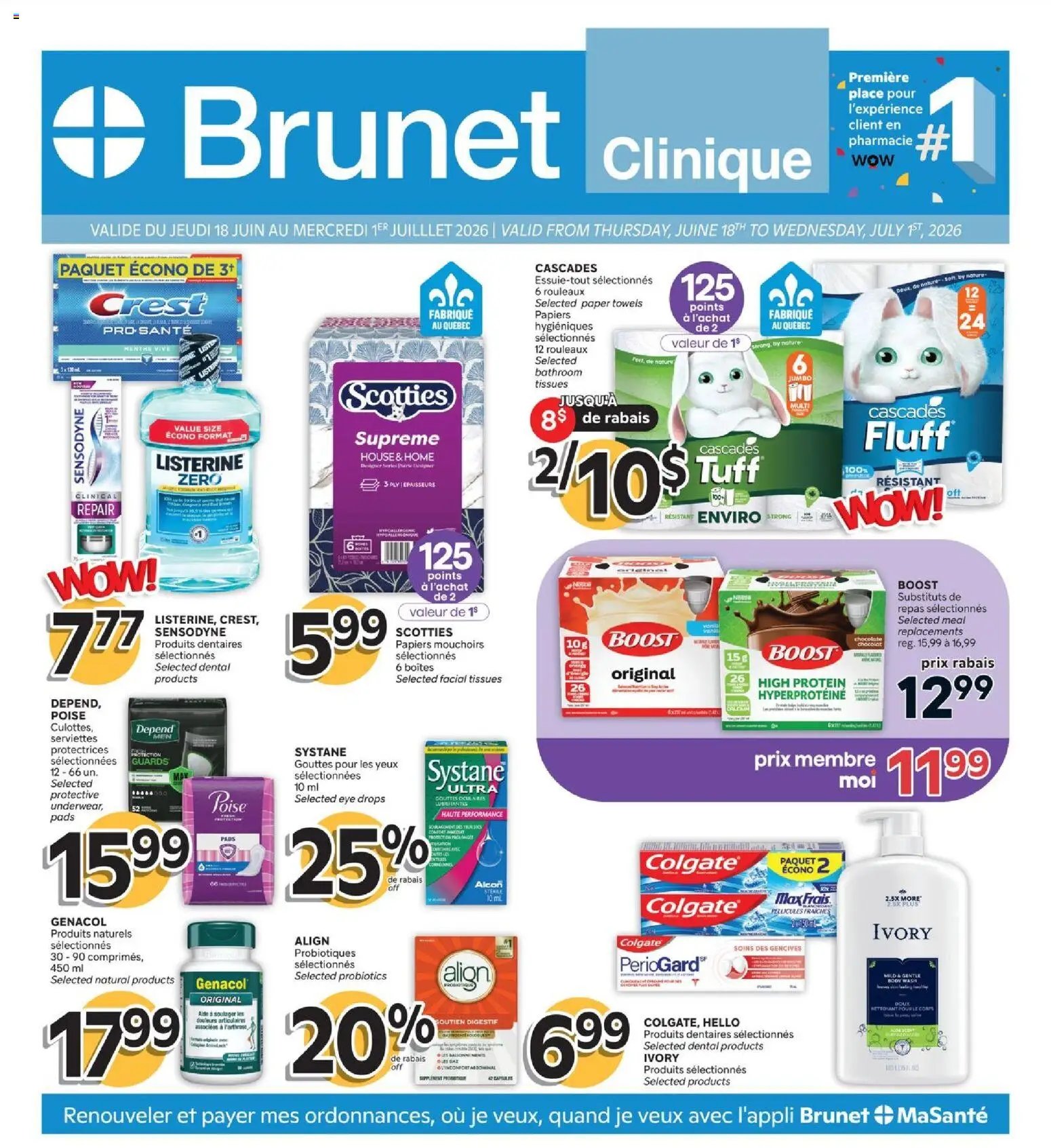Brunet flyer - Clinique