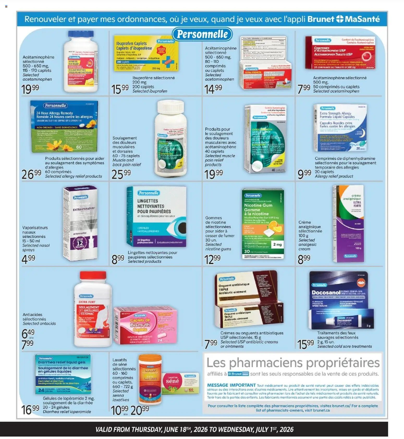Brunet flyer - Clinique