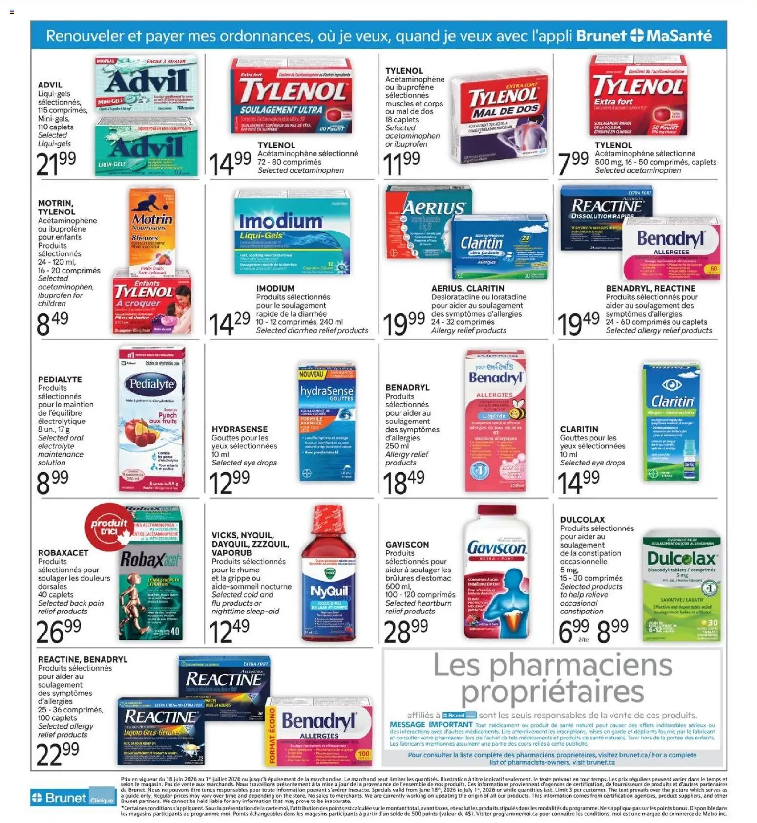 Brunet flyer - Clinique