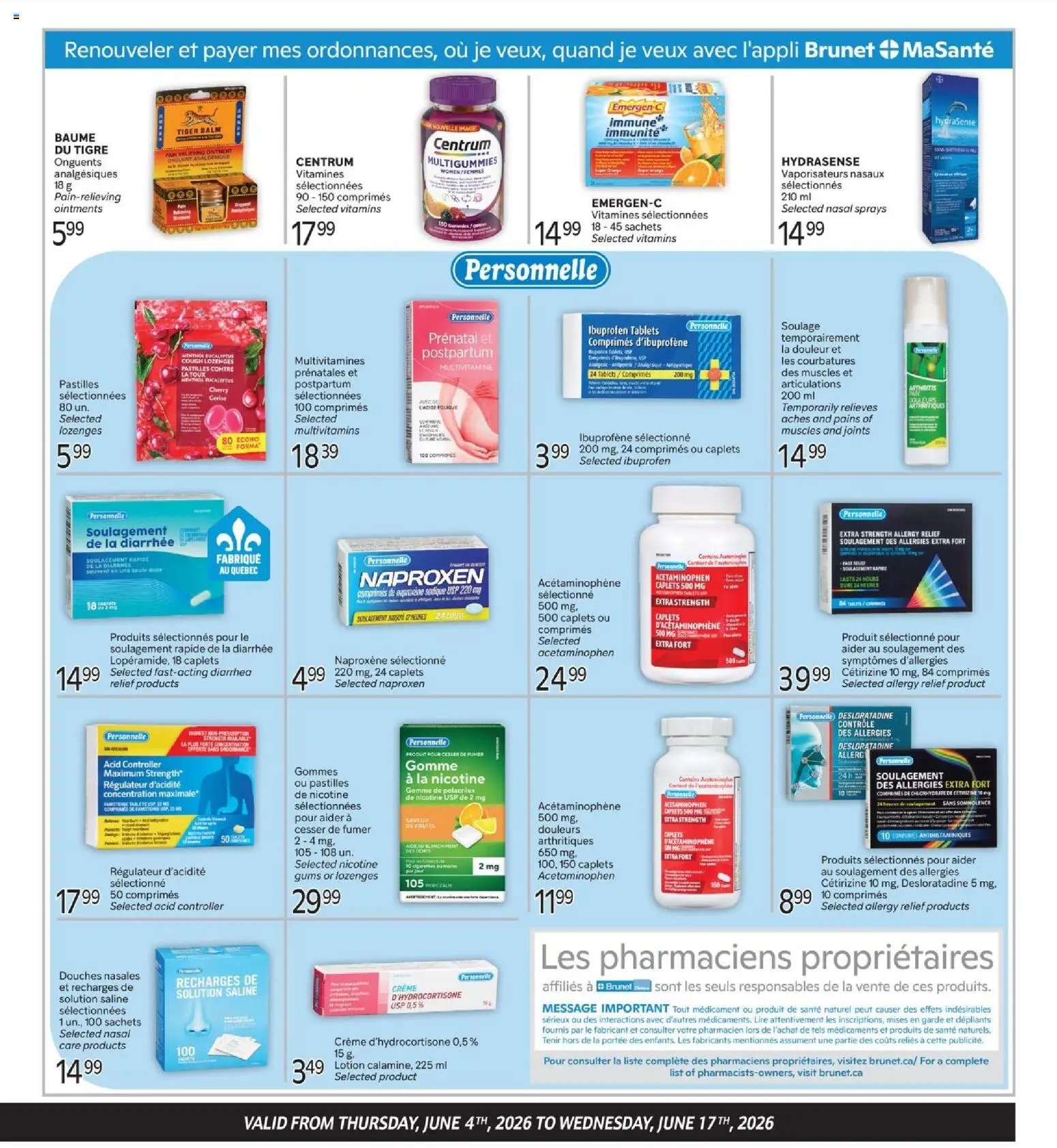 Brunet flyer - Clinique