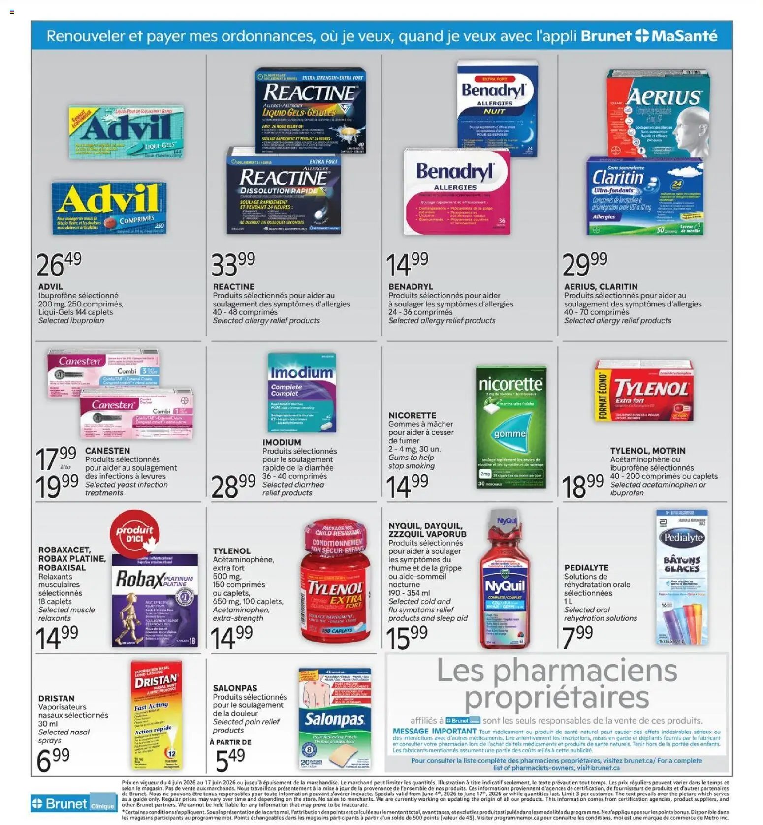 Brunet flyer - Clinique
