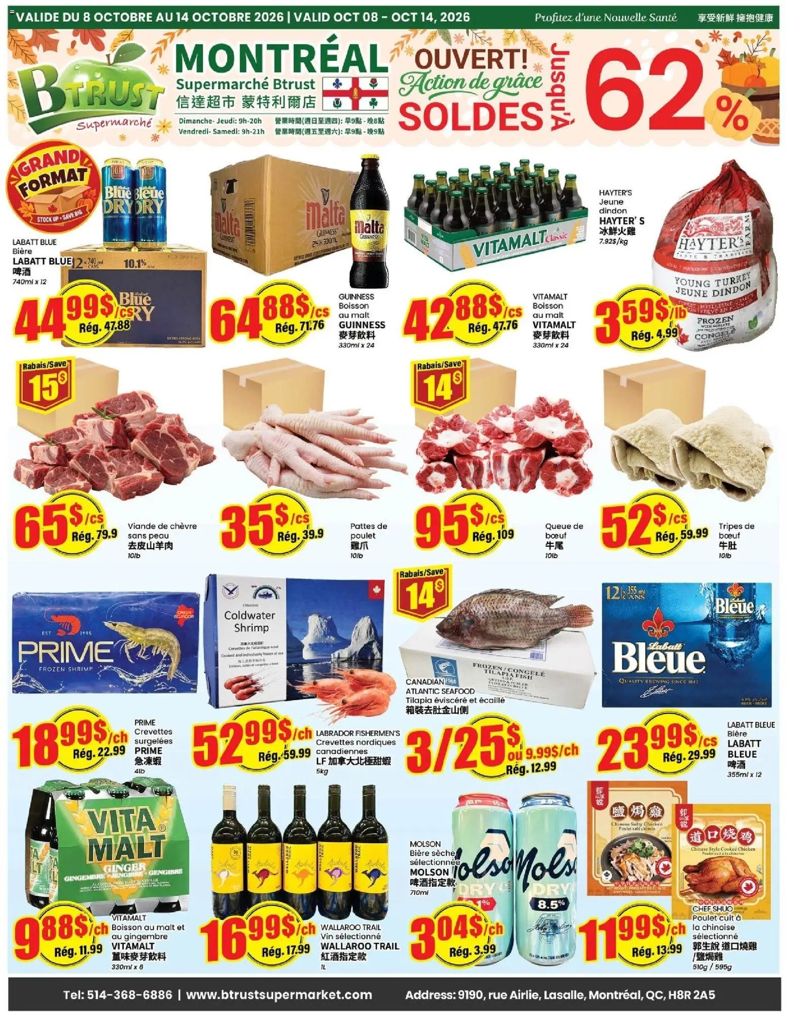 Btrust Supermarket weekly flyer - Montreal
