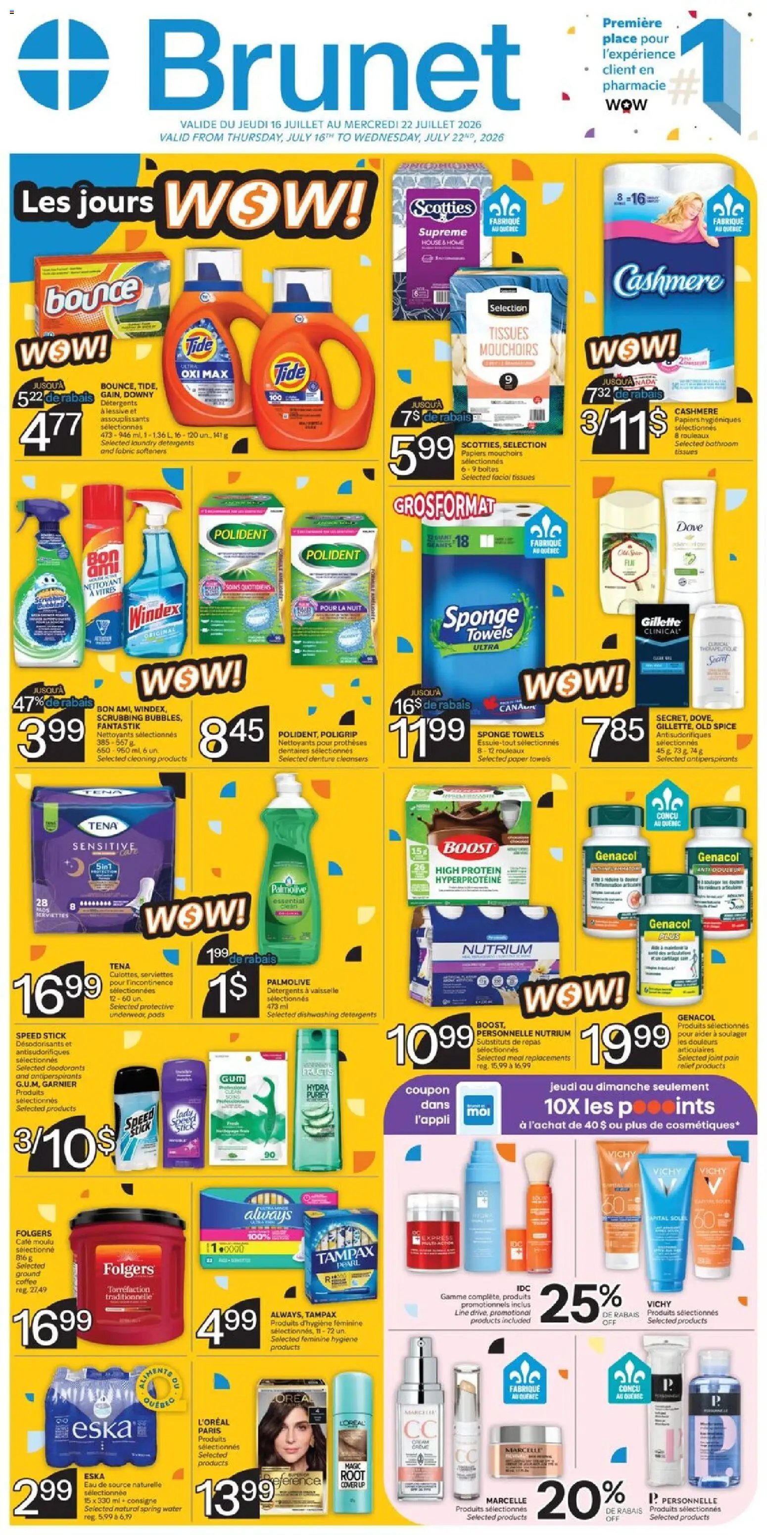 Brunet weekly flyer / circulaire