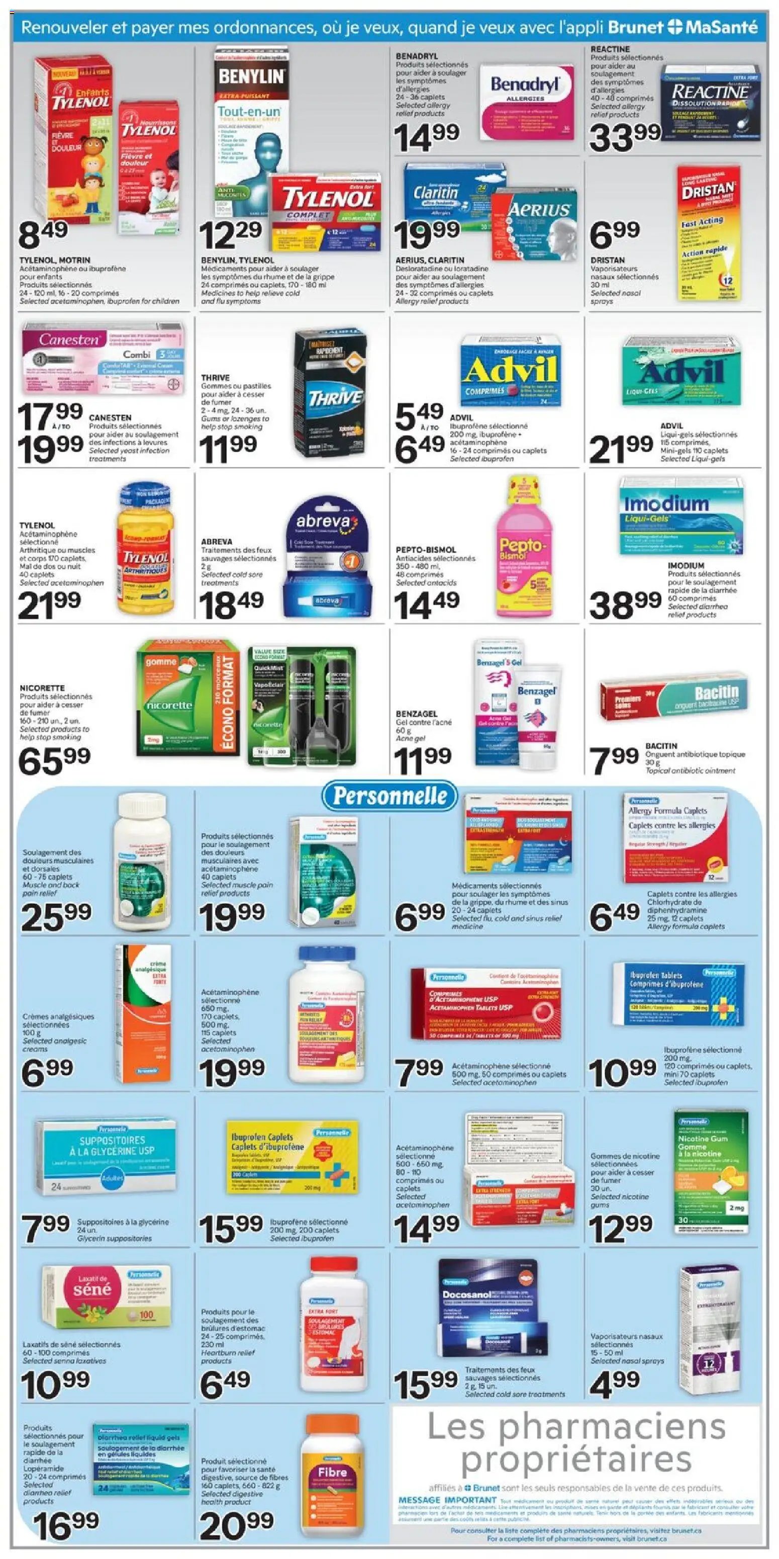 Brunet weekly flyer / circulaire