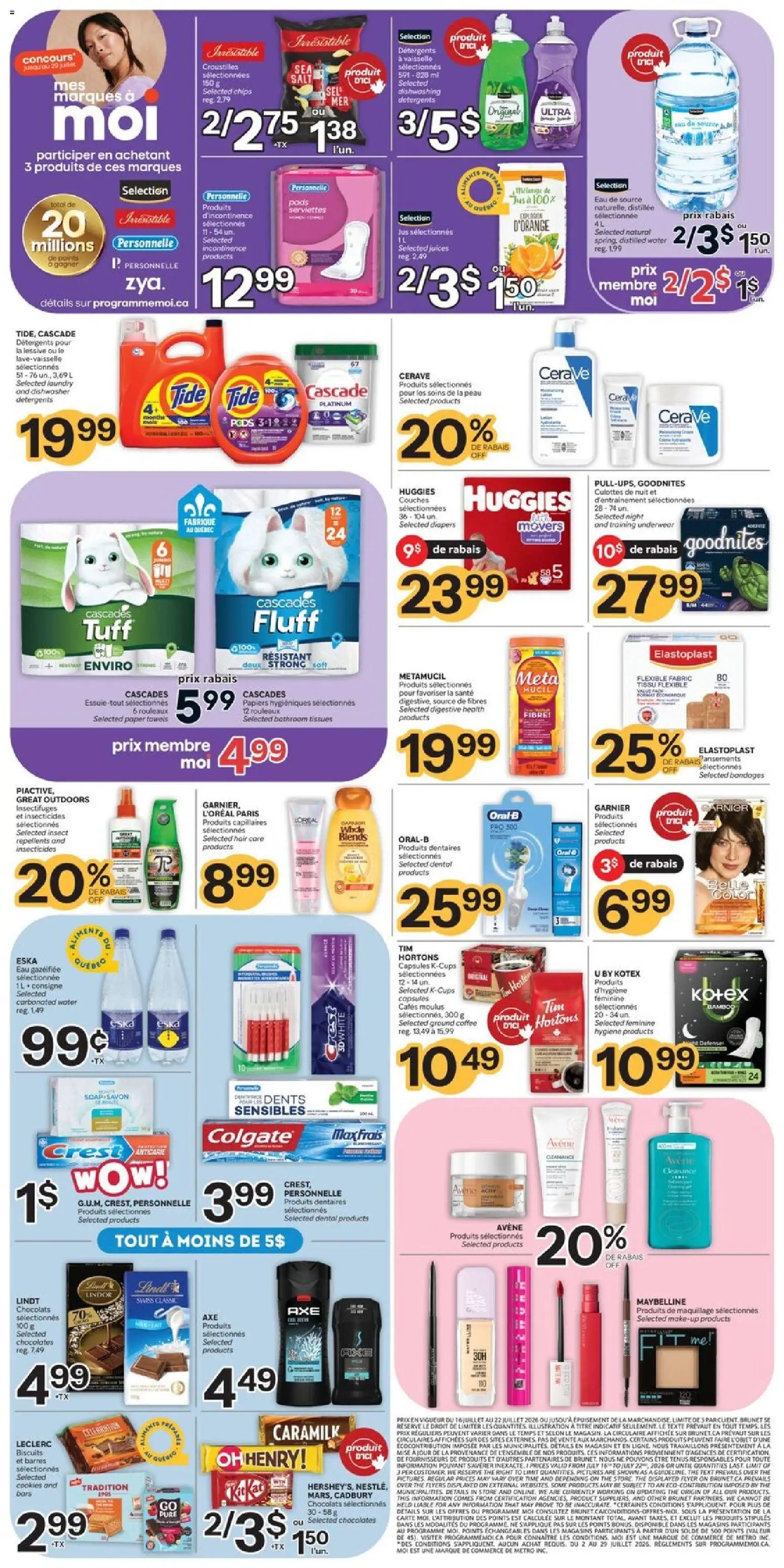 Brunet weekly flyer / circulaire