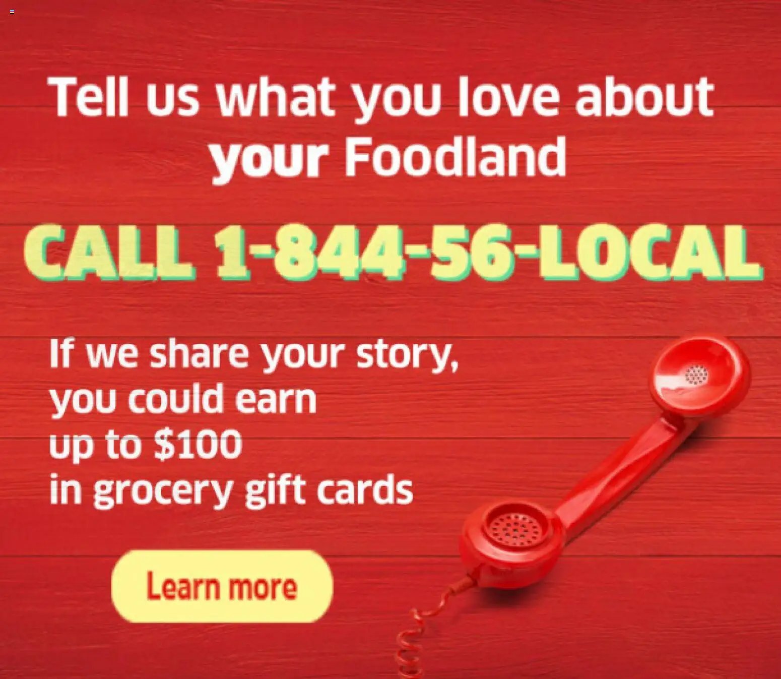 Foodland weekly flyer / circulaire