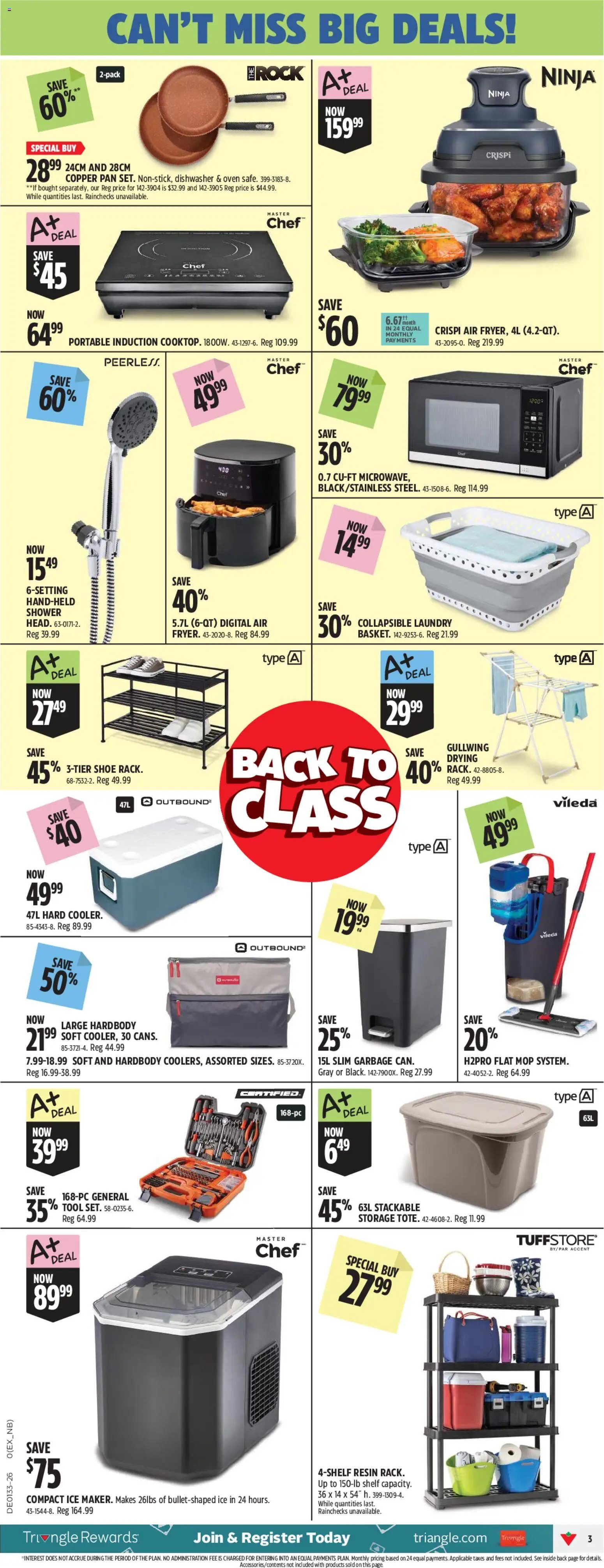 Canadian Tire flyer - Back To Class Big Red