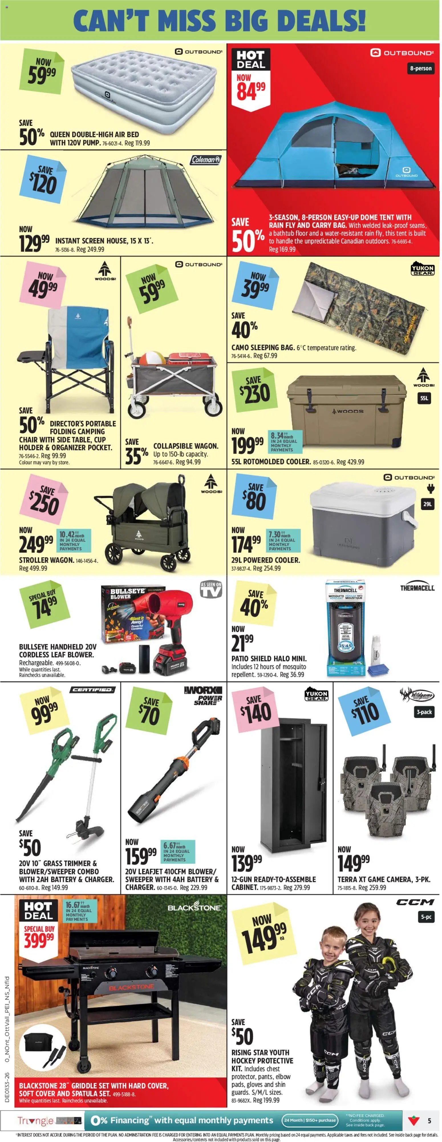 Canadian Tire flyer - Back To Class Big Red