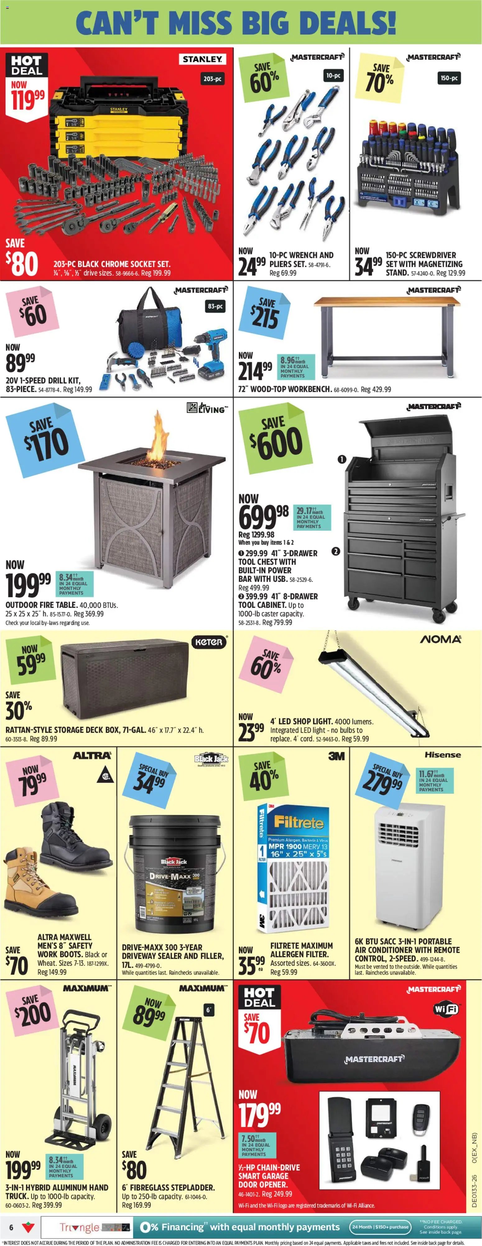 Canadian Tire flyer - Back To Class Big Red