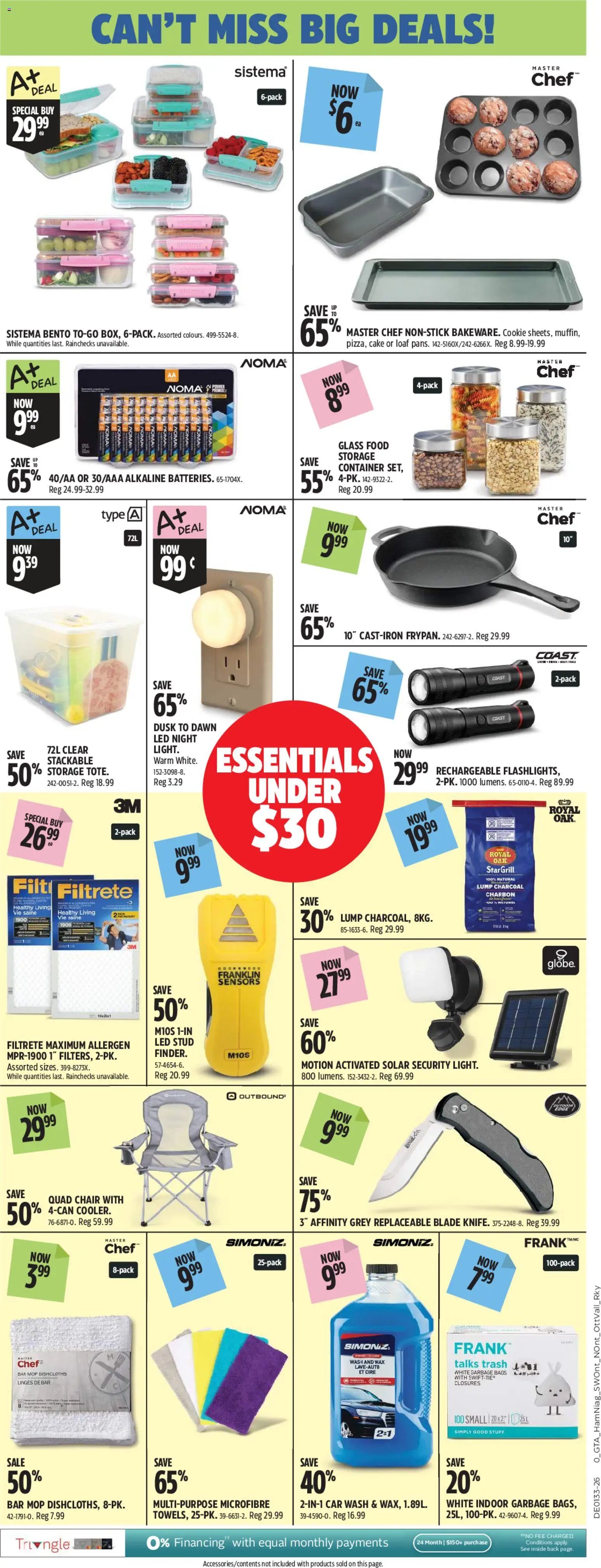 Canadian Tire flyer - Back To Class Big Red
