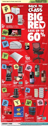 Canadian Tire flyer - Back To Class Big Red
