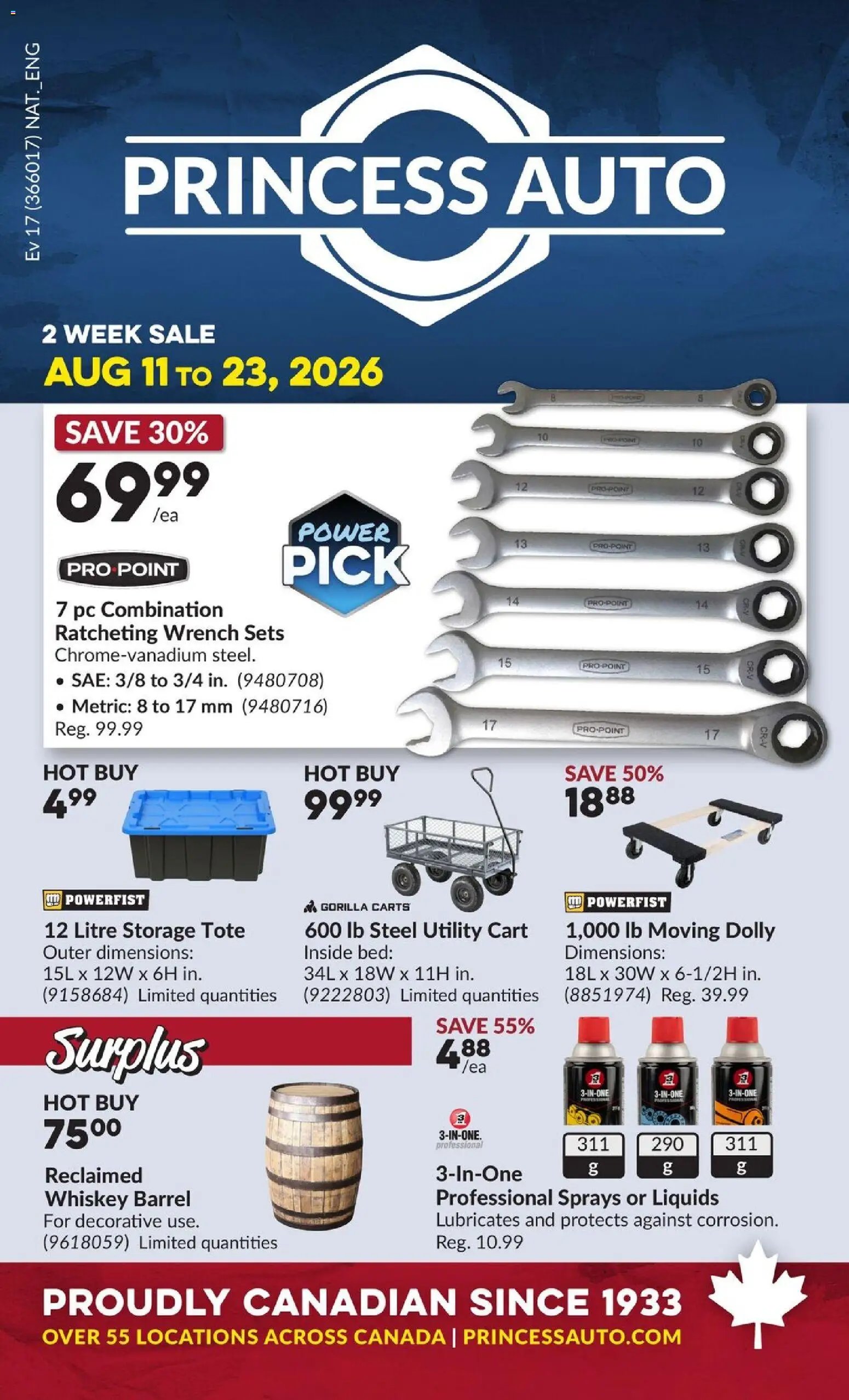 Princess Auto flyer - 2 Week Sale!