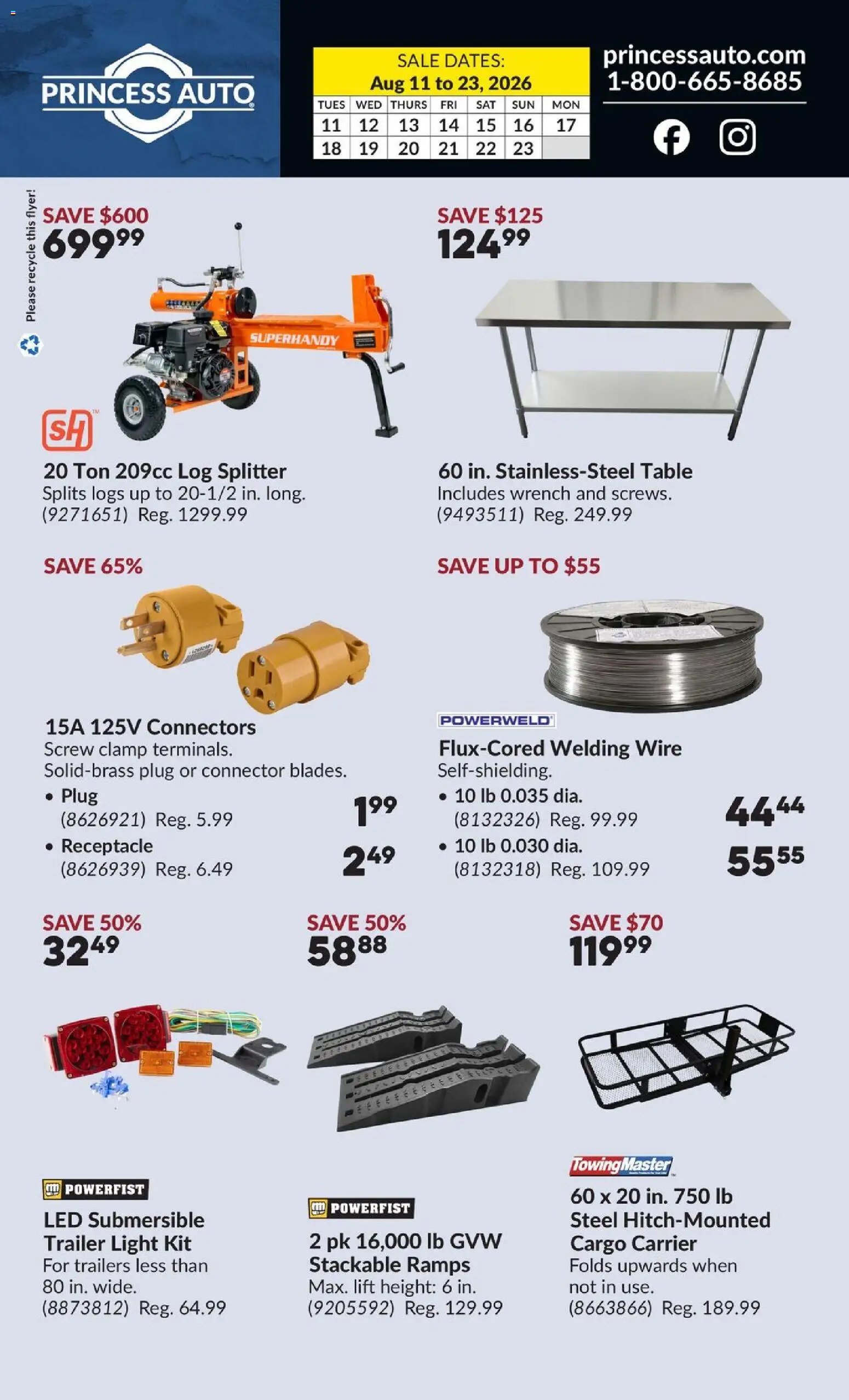 Princess Auto flyer - 2 Week Sale!