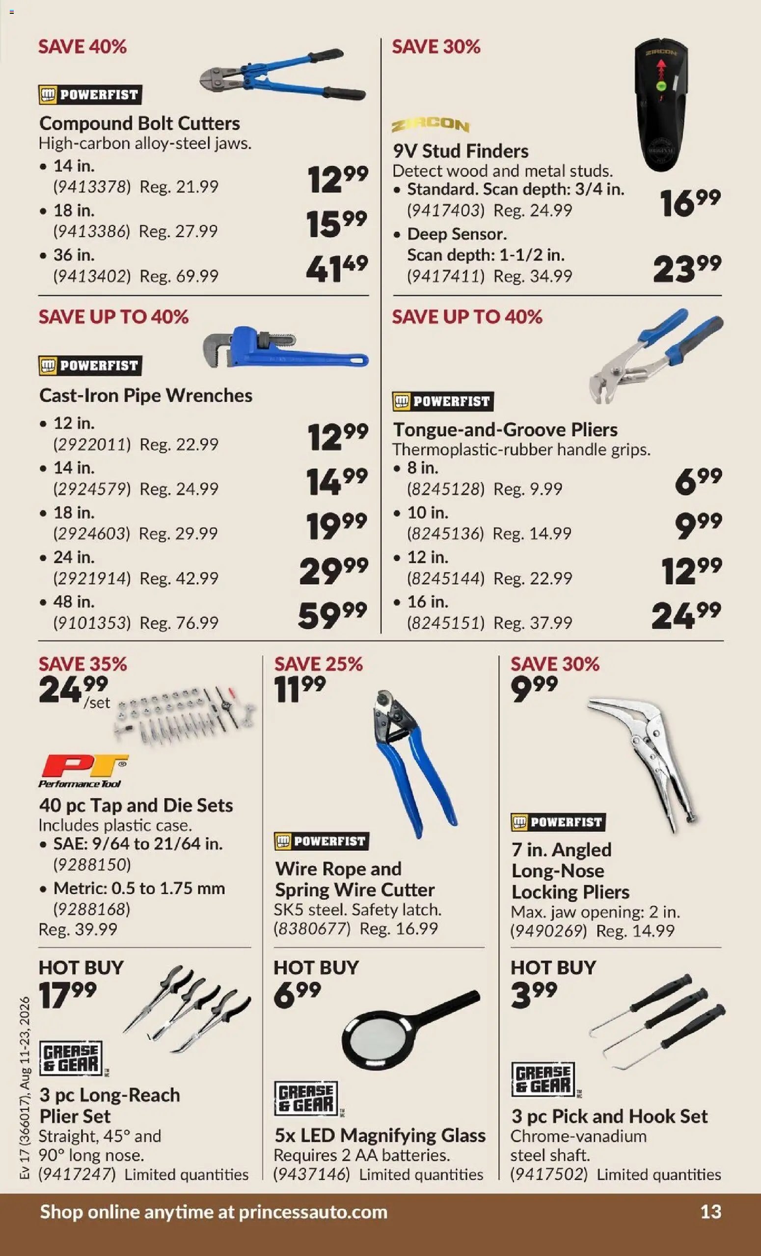Princess Auto flyer - 2 Week Sale!