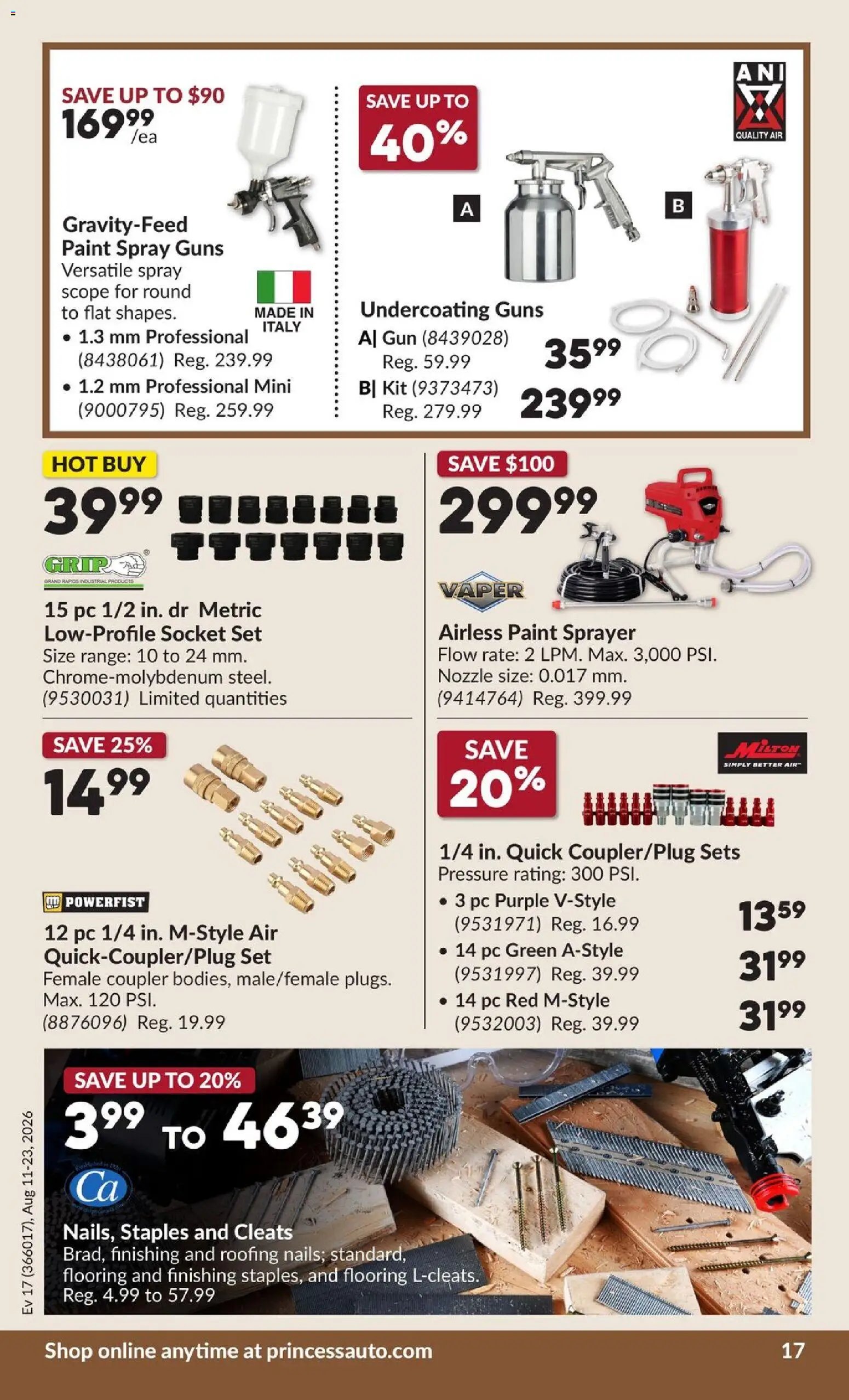 Princess Auto flyer - 2 Week Sale!