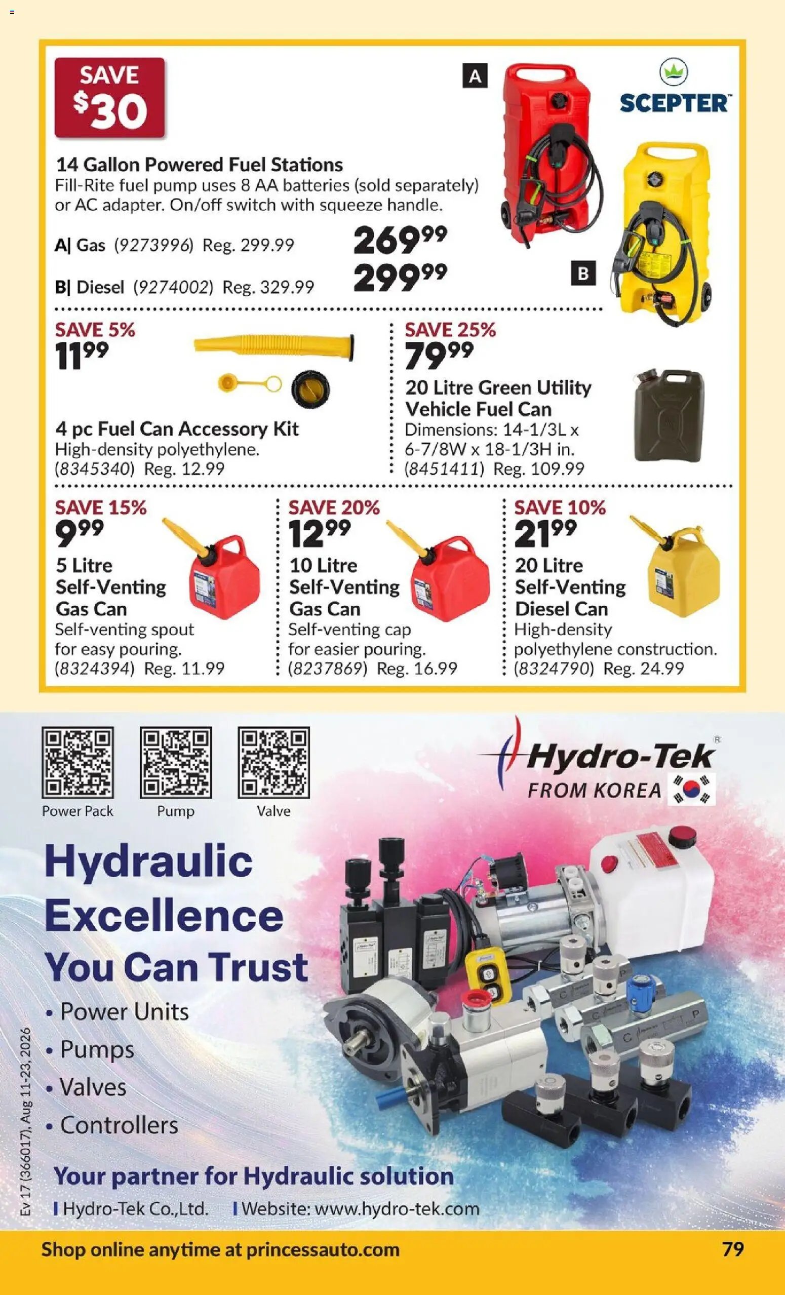 Princess Auto flyer - 2 Week Sale!