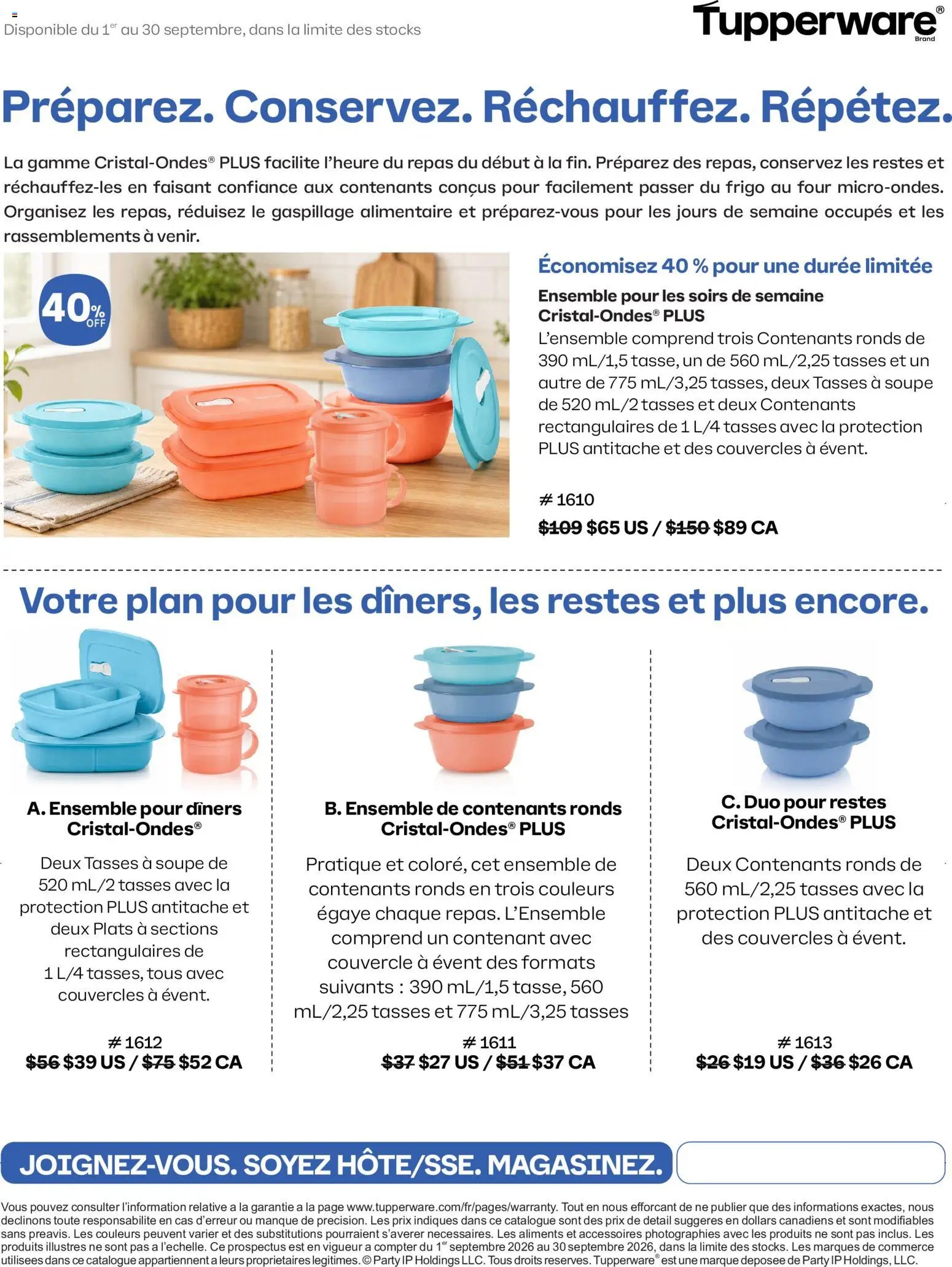 Tupperware circulaire