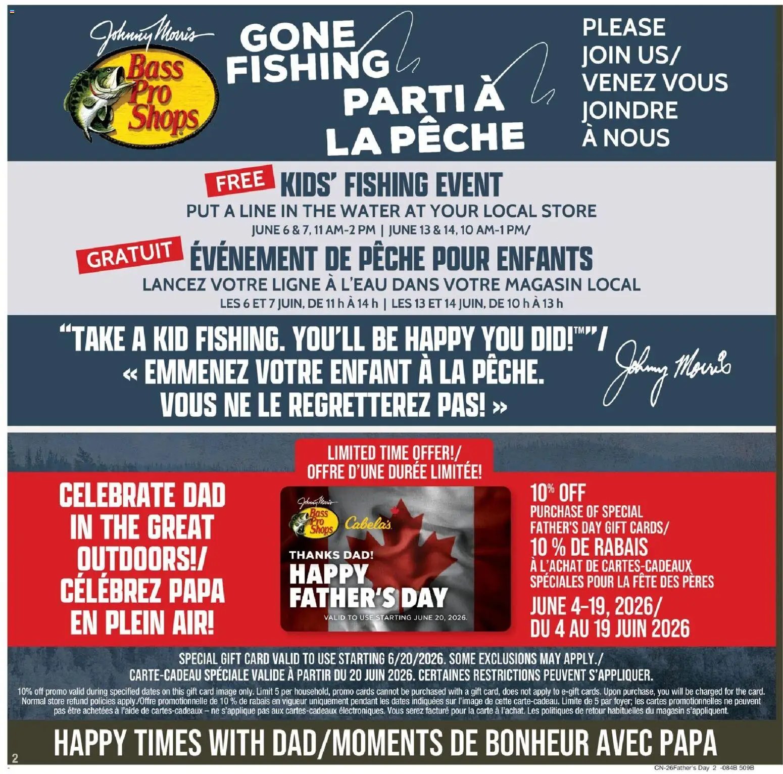 Cabelas weekly flyer / circulaire