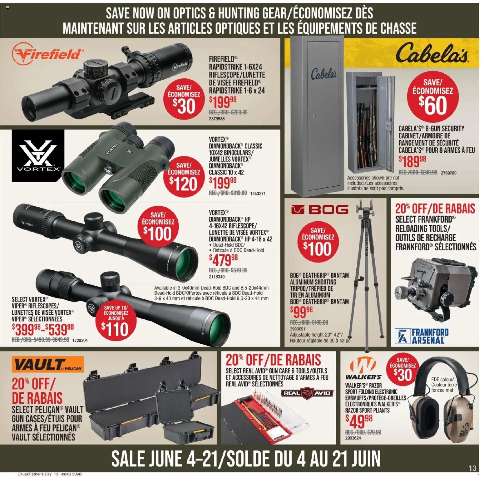 Cabelas weekly flyer / circulaire