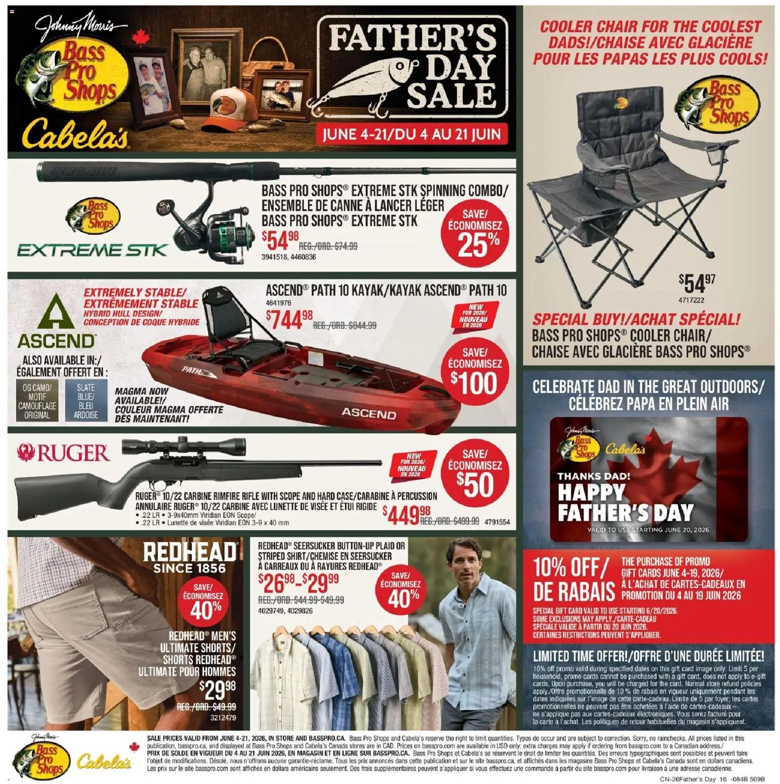 Cabelas weekly flyer / circulaire
