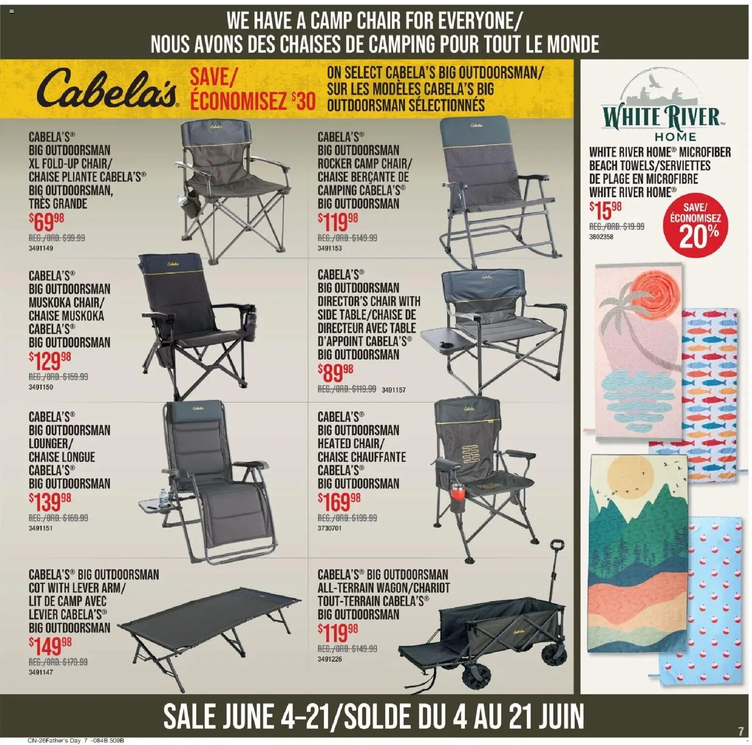 Cabelas weekly flyer / circulaire