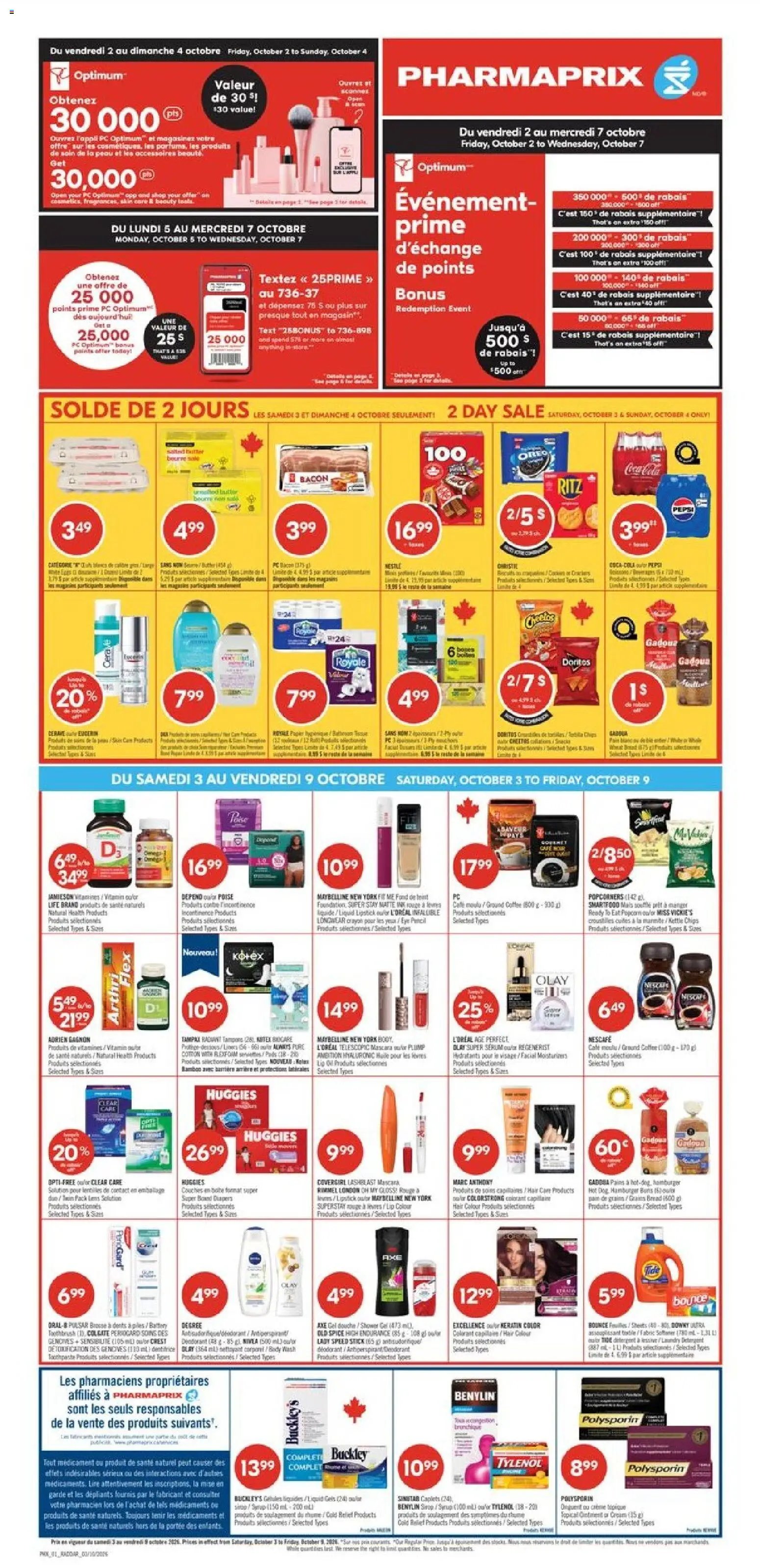 Pharmaprix weekly flyer / circulaire