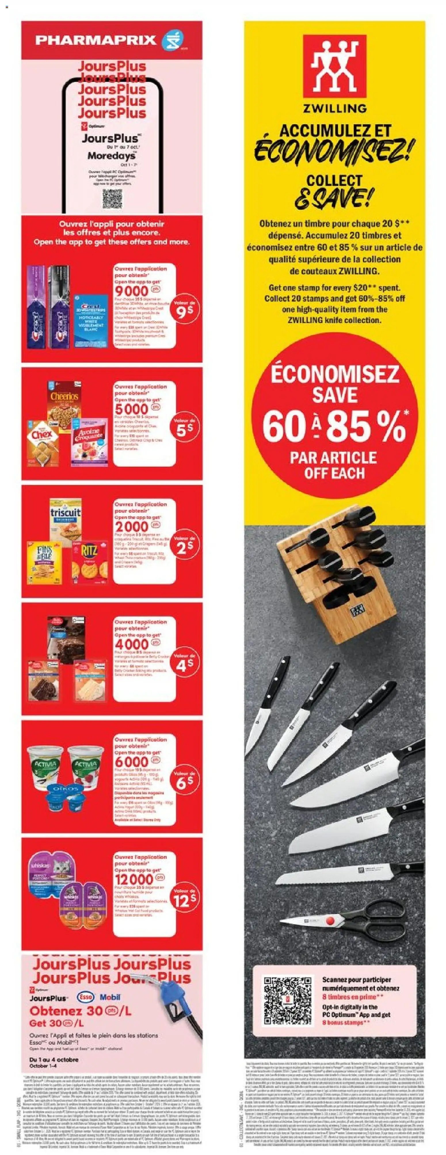 Pharmaprix weekly flyer / circulaire