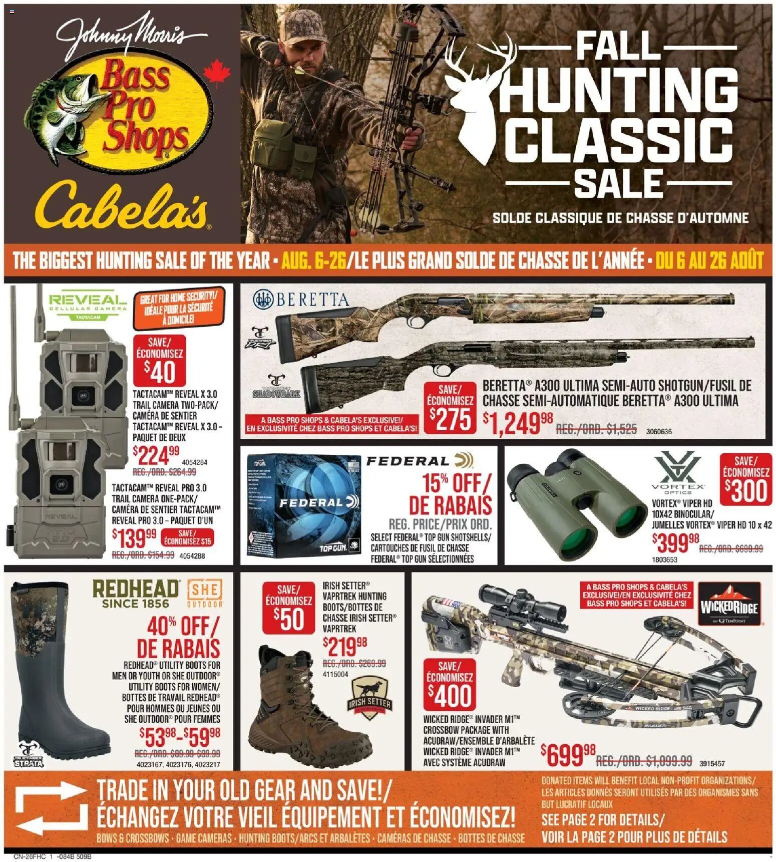 Cabelas weekly flyer / circulaire