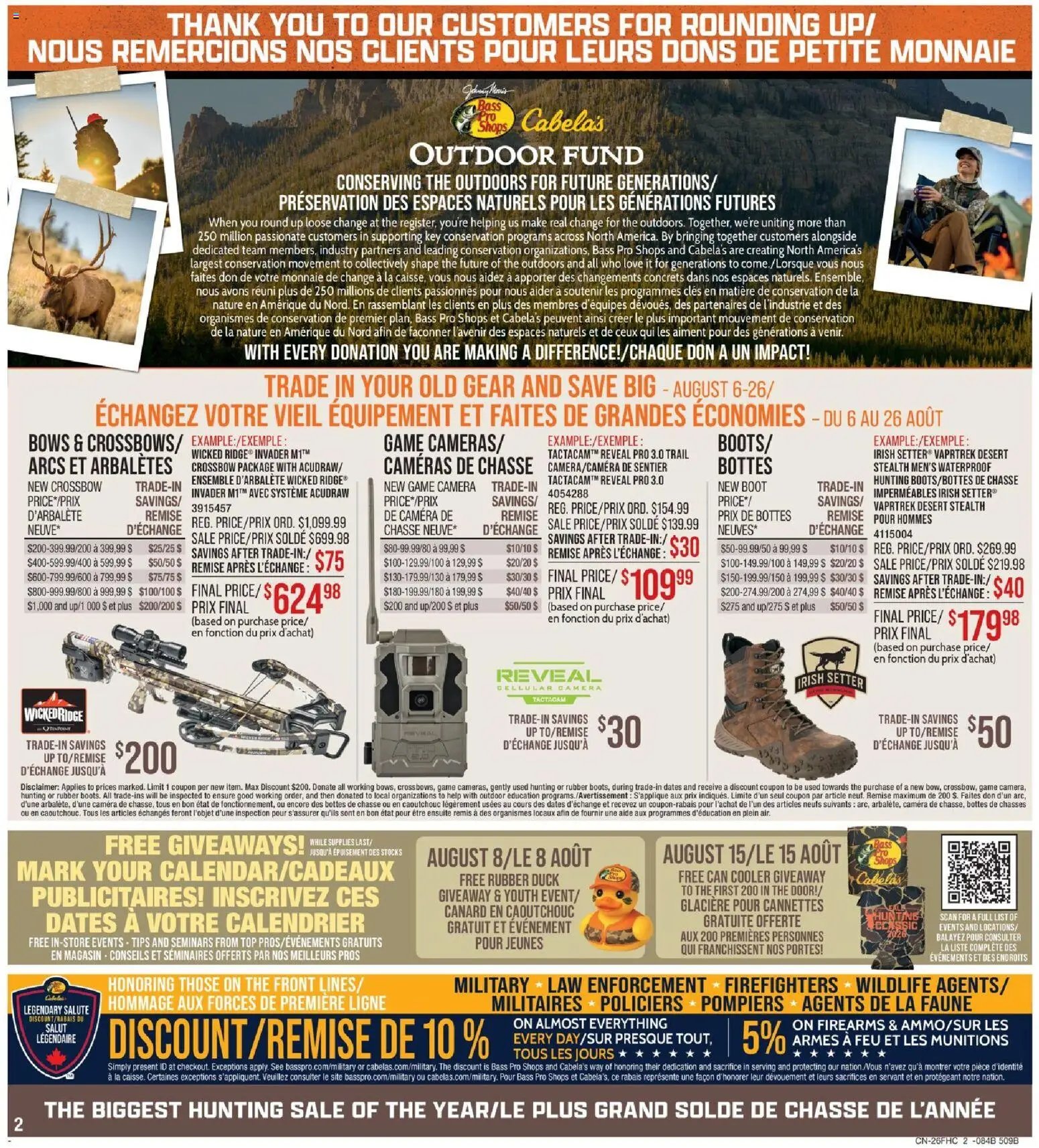 Cabelas weekly flyer / circulaire