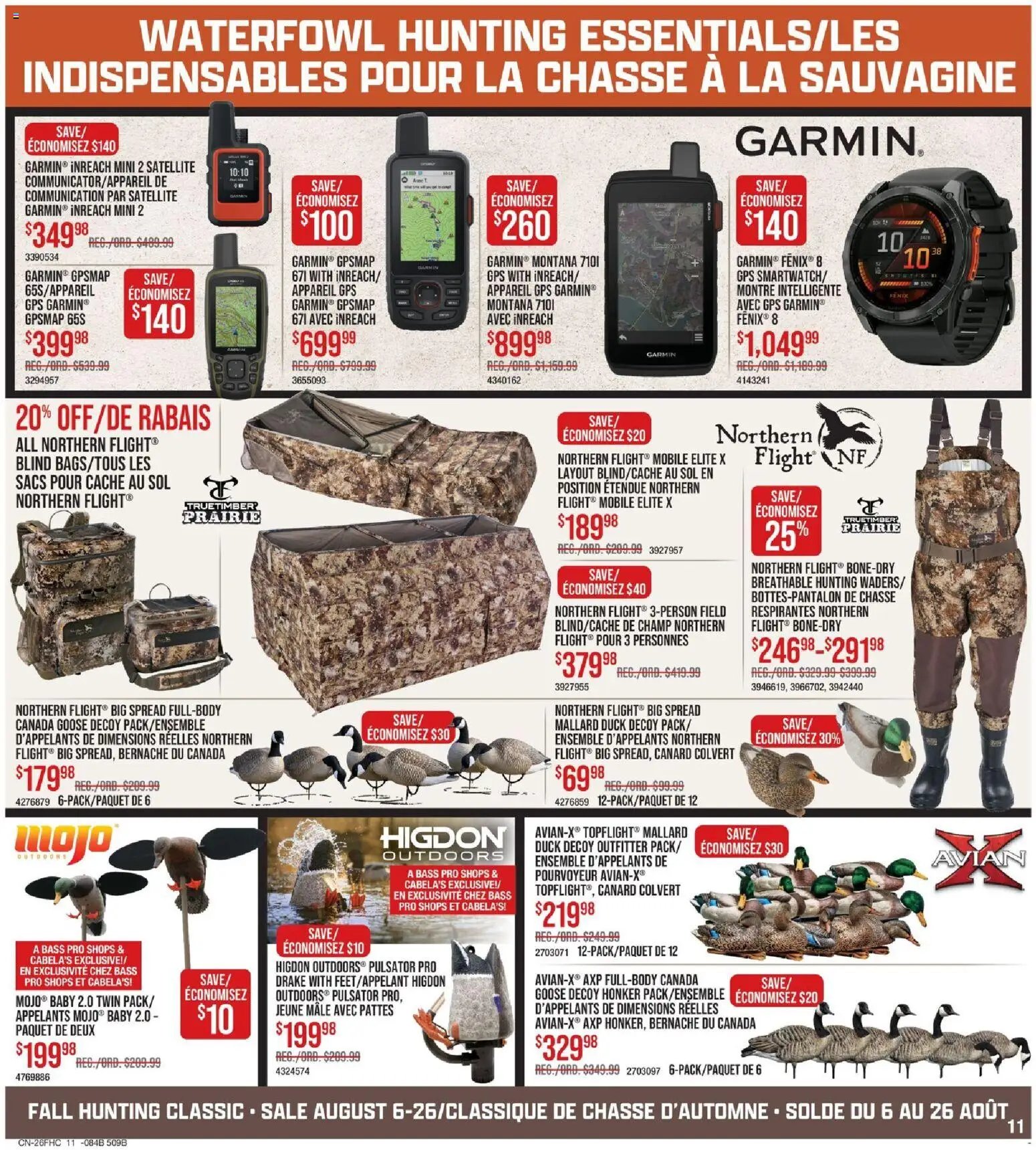 Cabelas weekly flyer / circulaire
