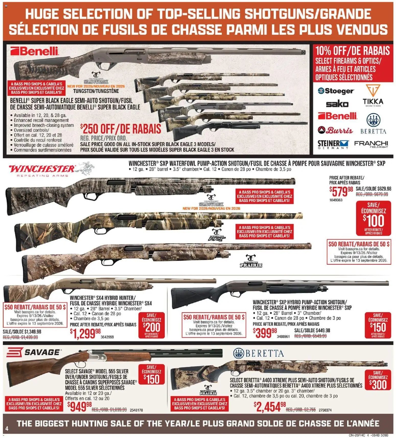 Cabelas weekly flyer / circulaire