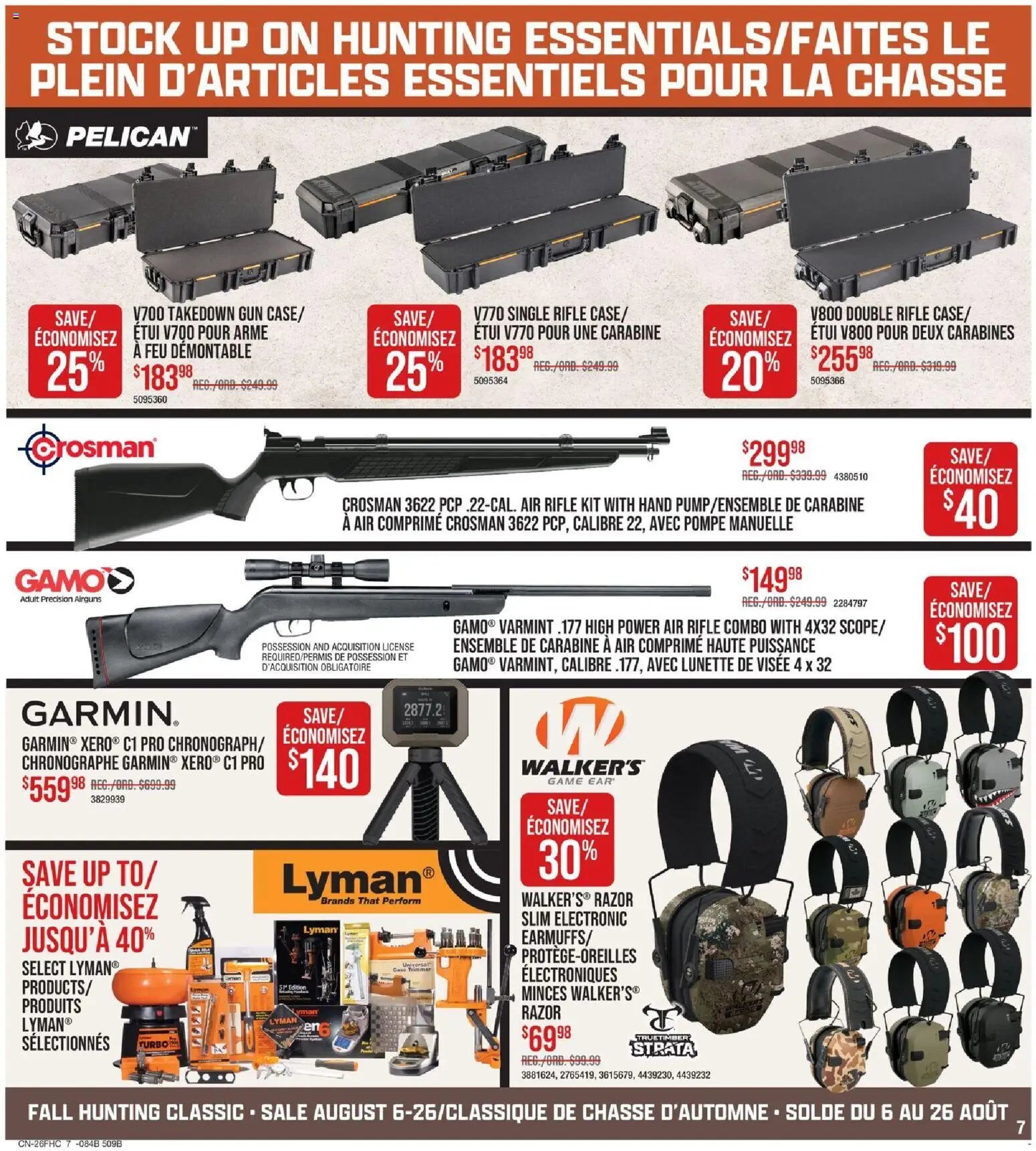 Cabelas weekly flyer / circulaire