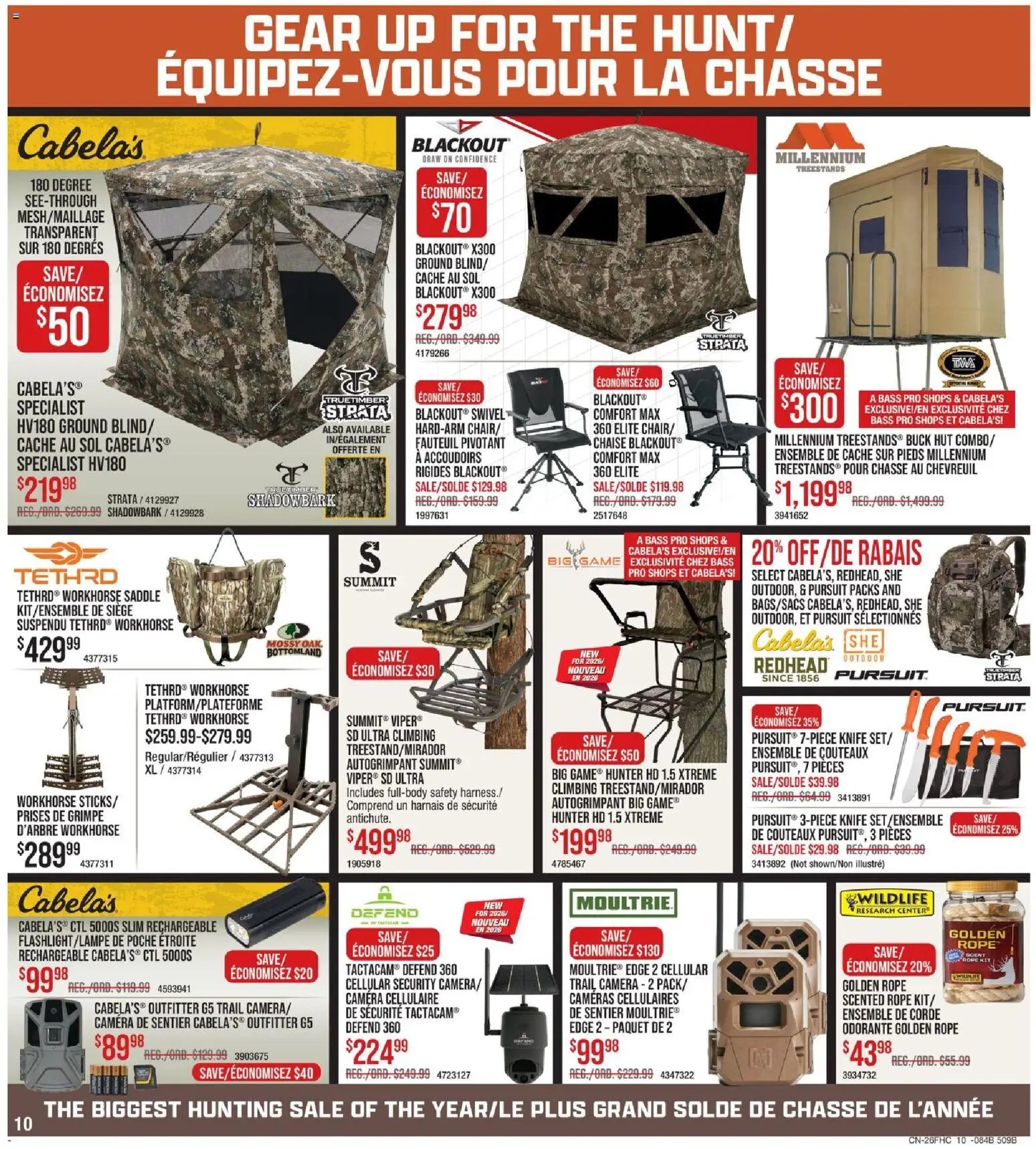 Cabelas weekly flyer / circulaire