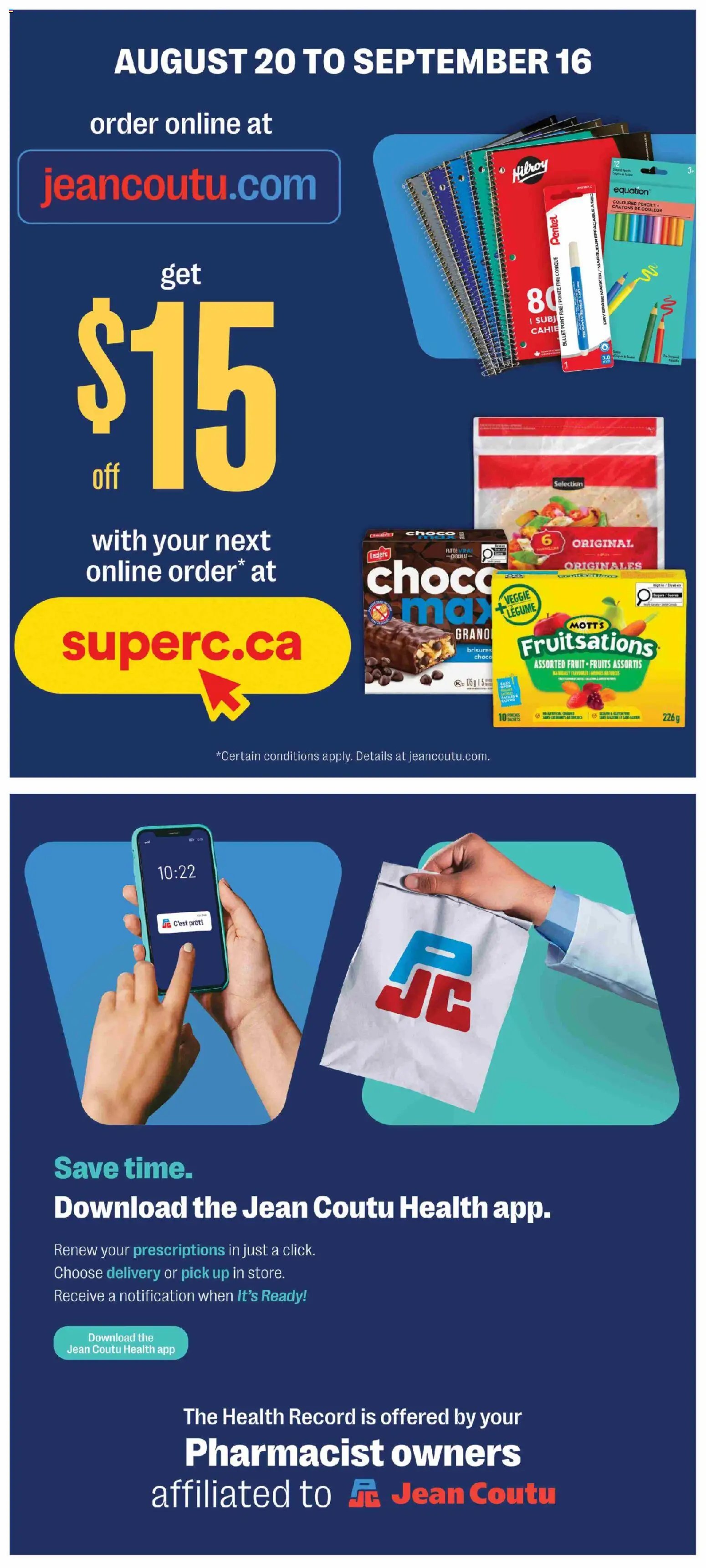 Jean Coutu weekly flyer