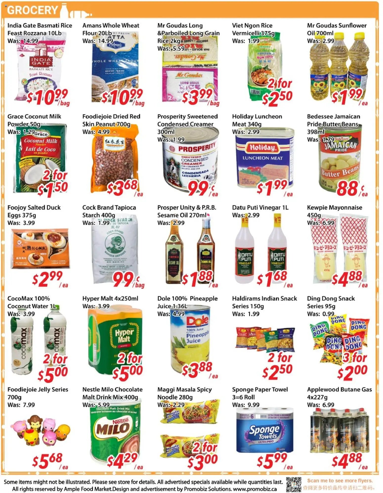 Ample Food Market weekly flyer / circulaire