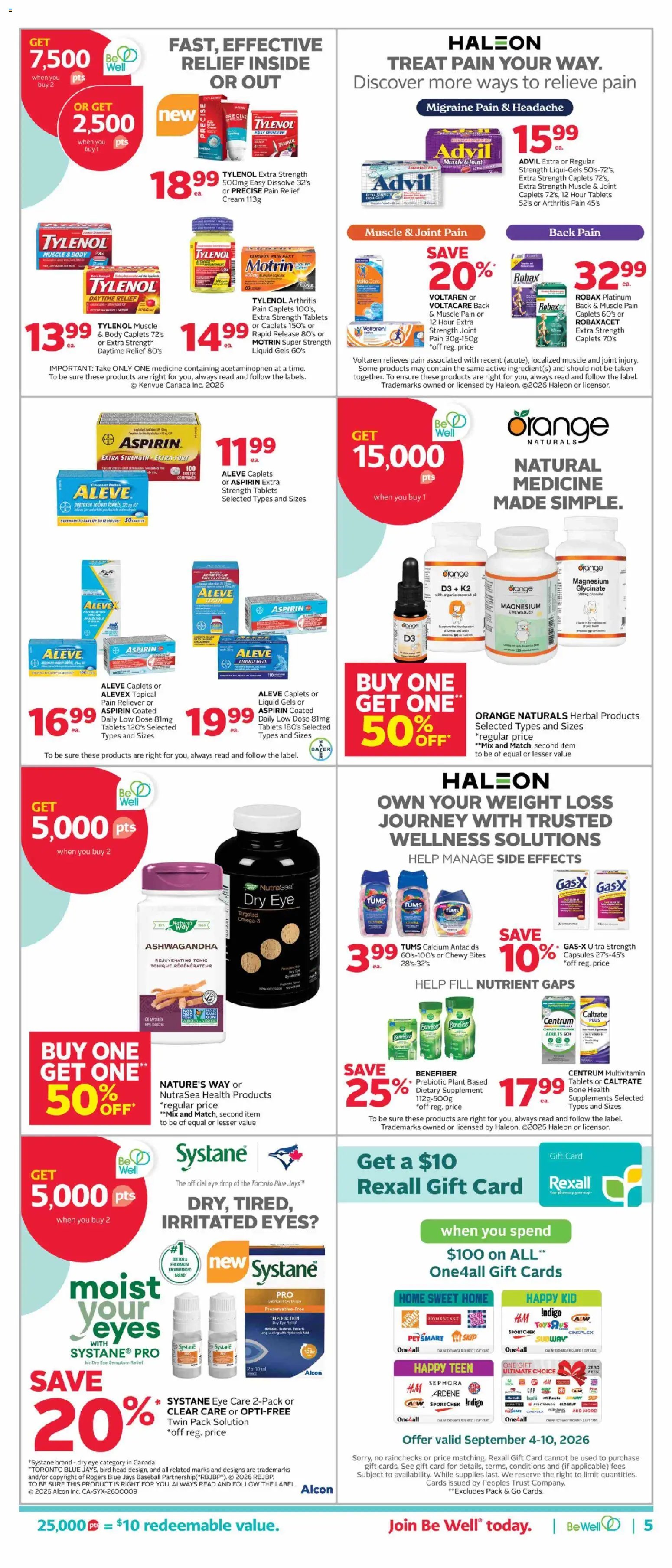 Rexall weekly flyer / circulaire